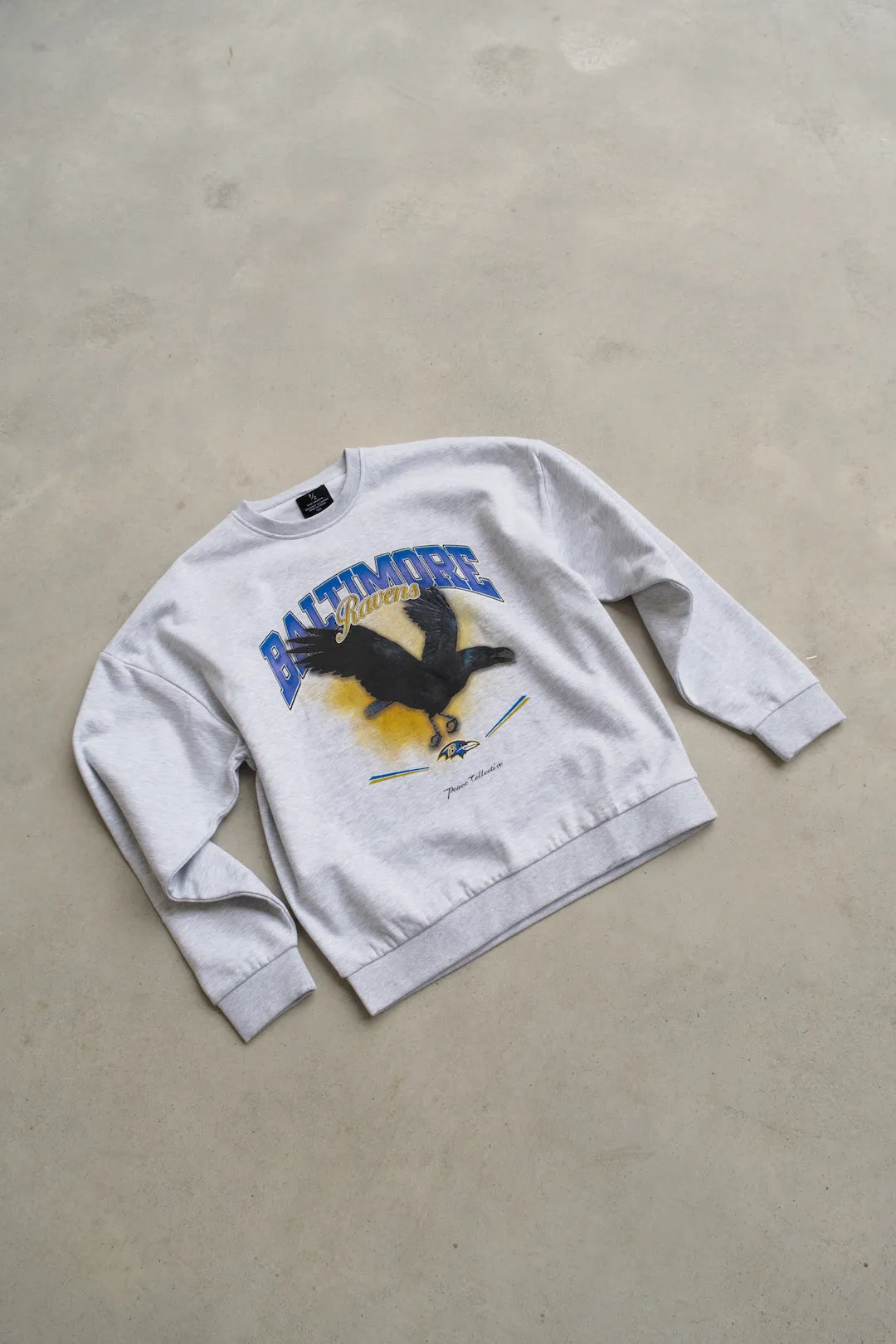 Baltimore Ravens Mascot SuperHeavy™️ Crewneck - Ash sold by Peace-Collective product image thumbnail 2
