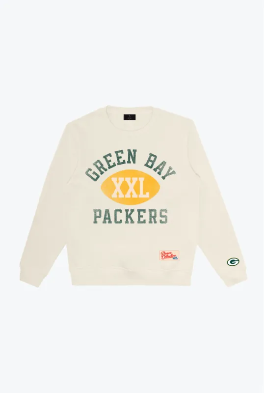 Green Bay Packers Warm Up Heavyweight Crewneck - Ivory sold by Peace-Collective