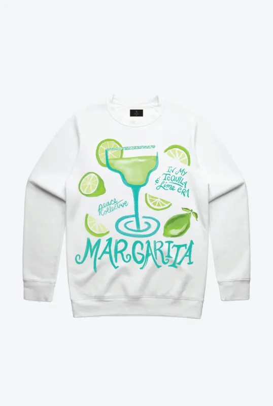Margarita Graphic Crewneck - White sold by Peace-Collective