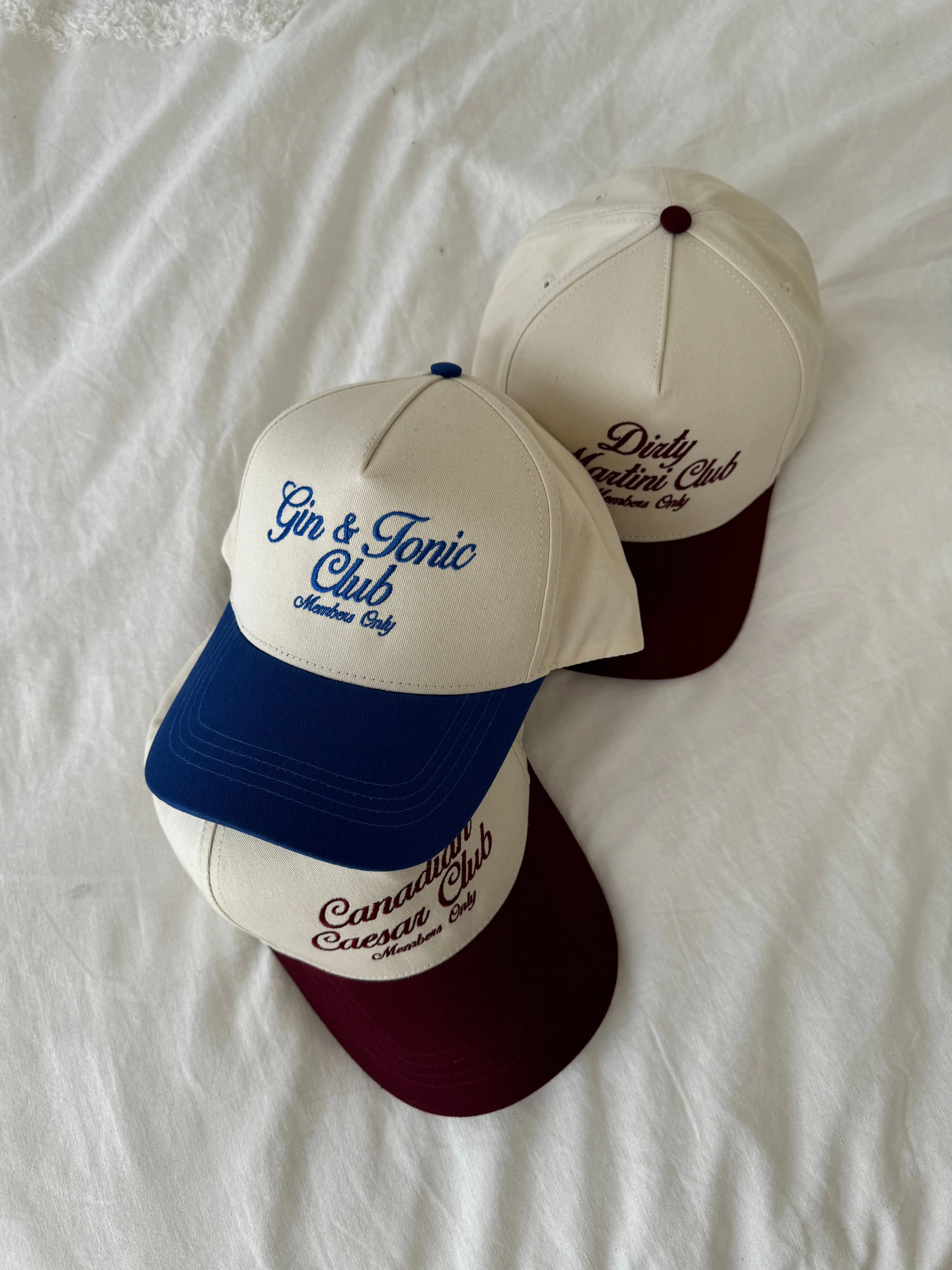 Gin & Tonic A-Frame Cap - Royal / Ivory sold by Peace-Collective product image thumbnail 5
