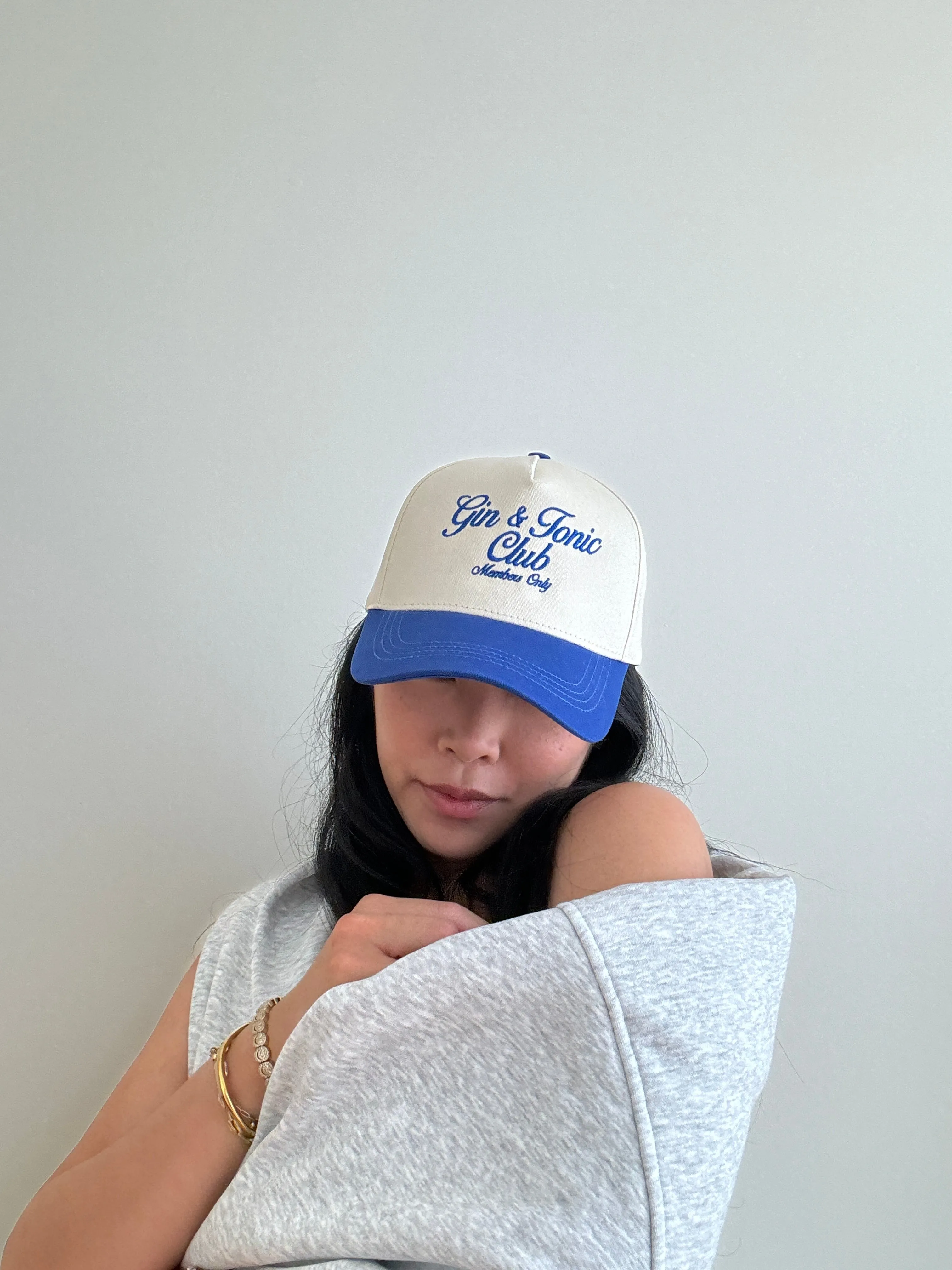 Gin & Tonic A-Frame Cap - Royal / Ivory sold by Peace-Collective product image thumbnail 4