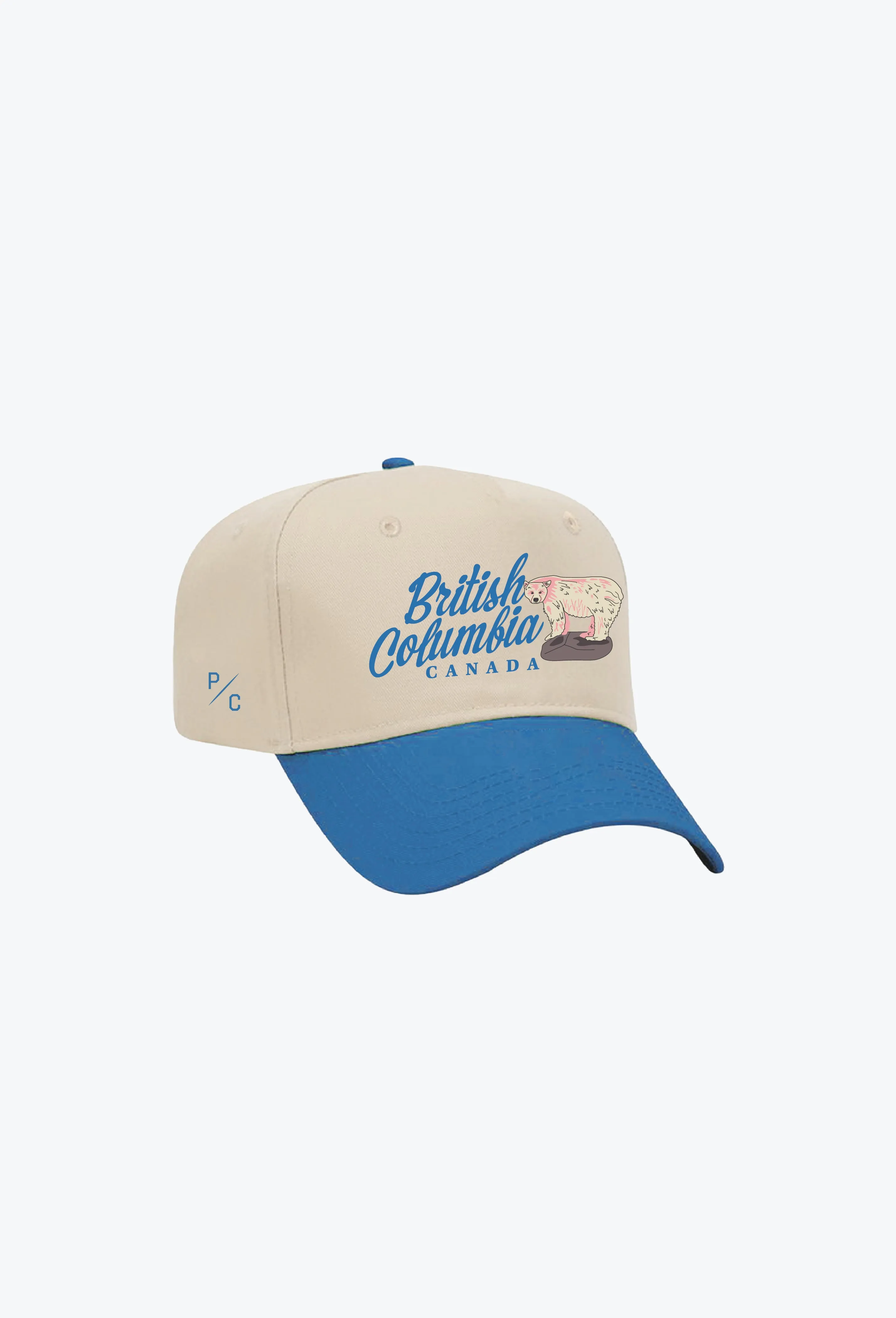 British Columbia Vintage A-Frame Cap - Royal/Ivory sold by Peace-Collective product image thumbnail 2