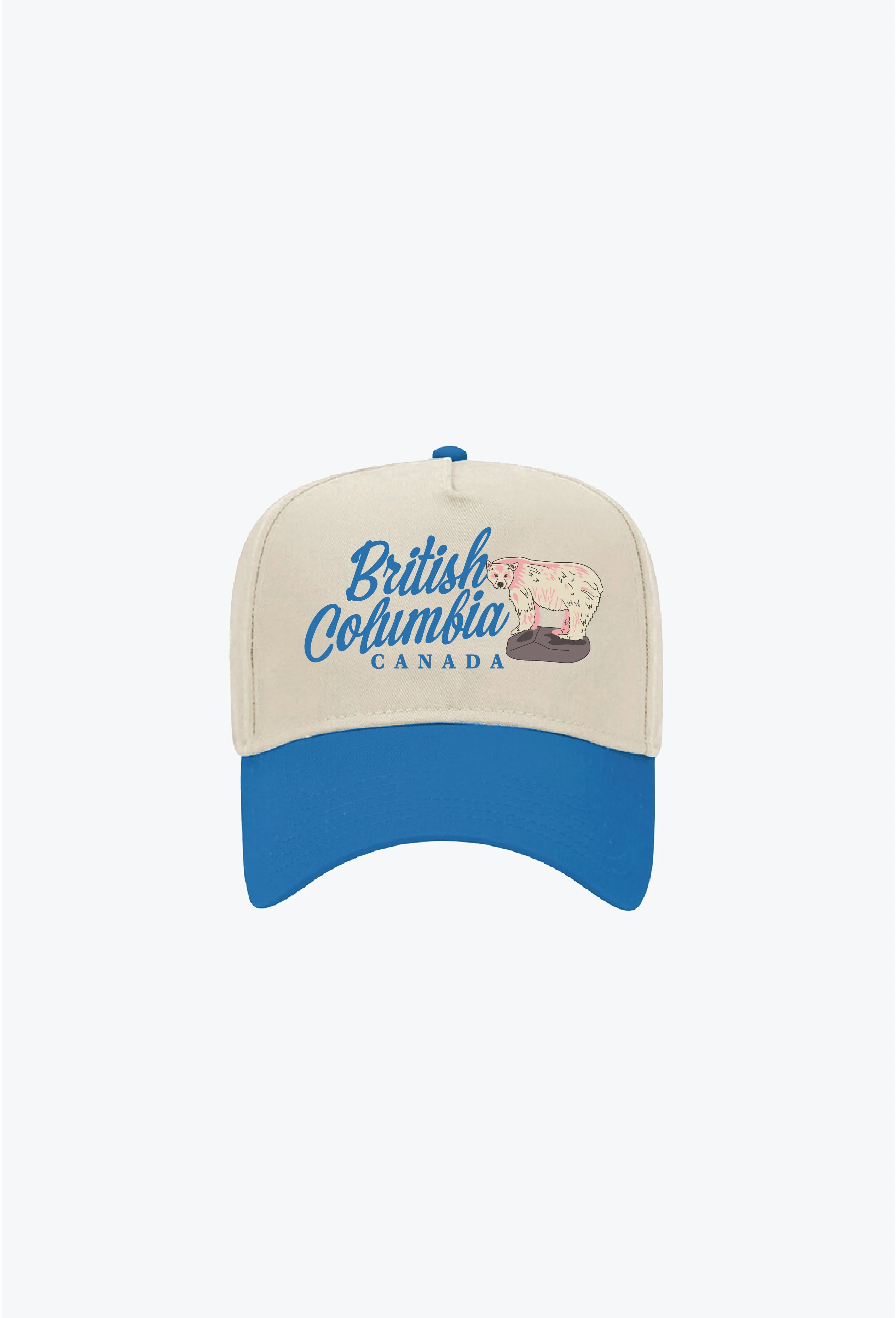 British Columbia Vintage A-Frame Cap - Royal/Ivory sold by Peace-Collective