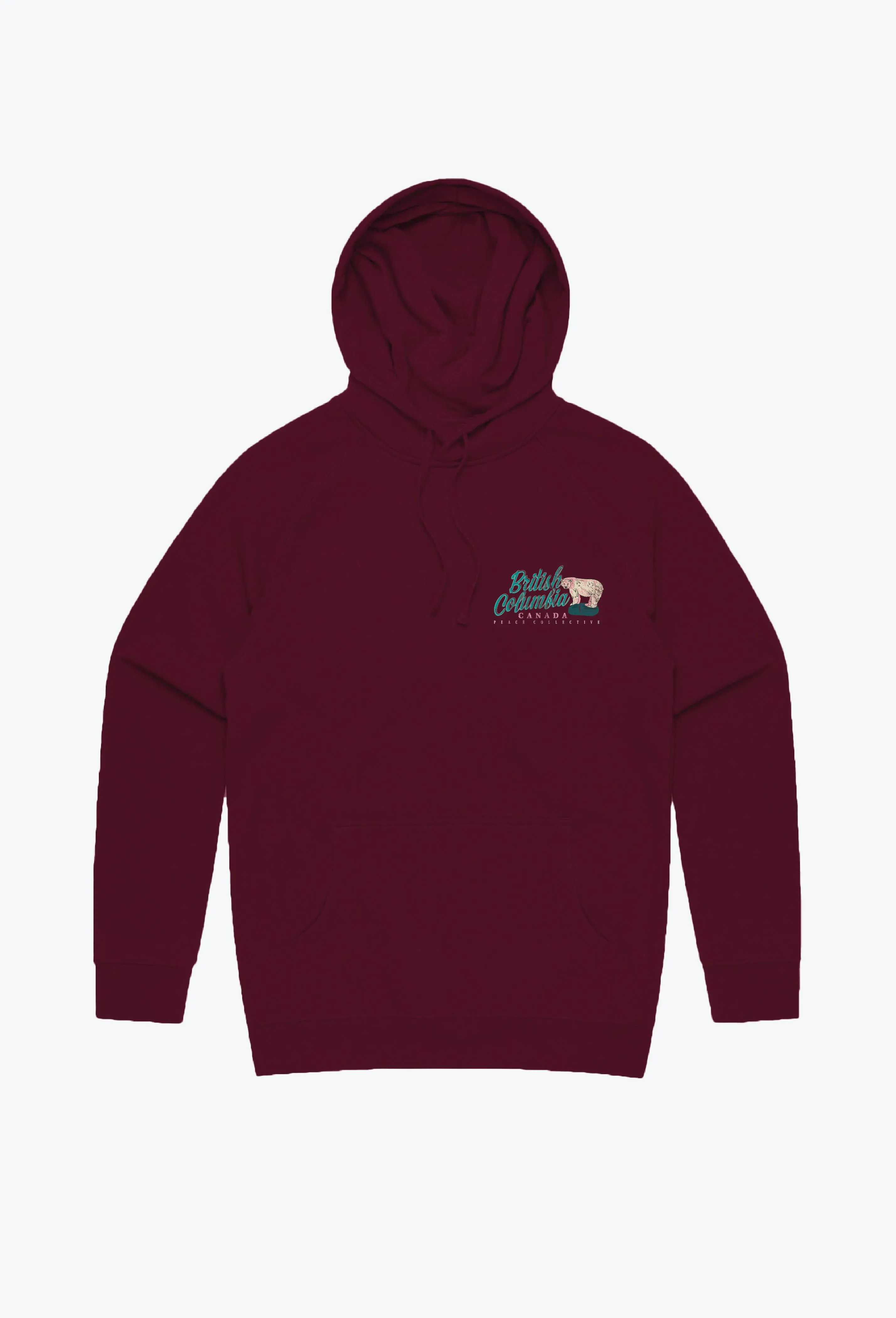 British Columbia Vintage Hoodie - Maroon sold by Peace-Collective
