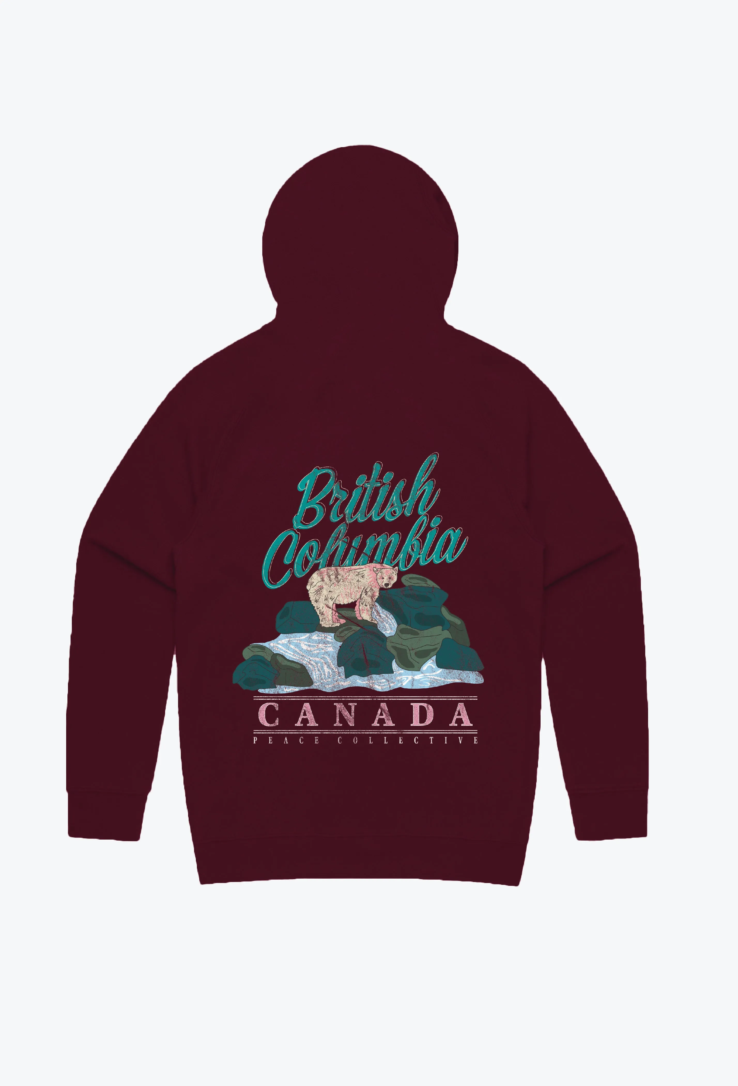 British Columbia Vintage Hoodie - Maroon sold by Peace-Collective product image thumbnail 2