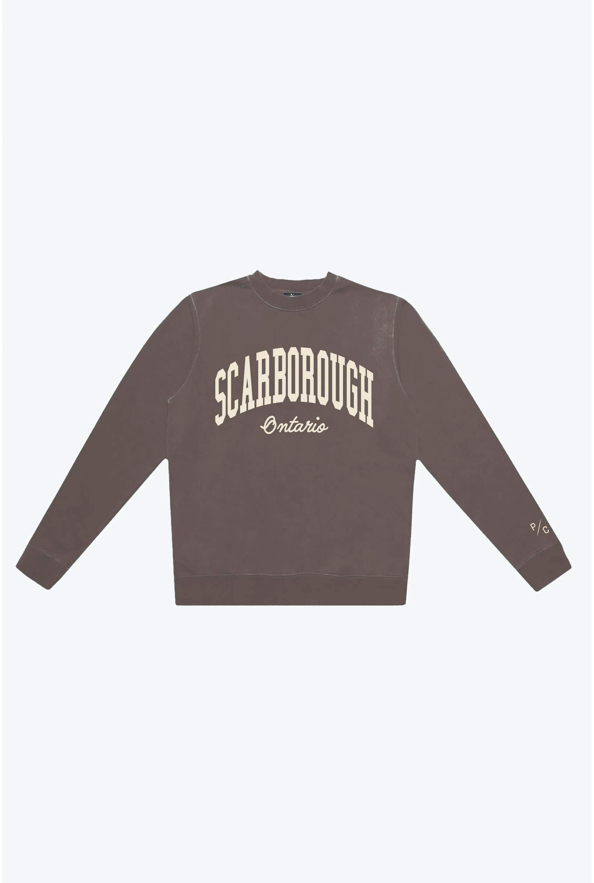 Scarborough Pigment Dye Crewneck - Espresso sold by Peace-Collective