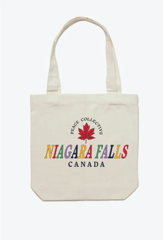 Niagara Falls Sketch Tote Bag - Natural sold by Peace-Collective