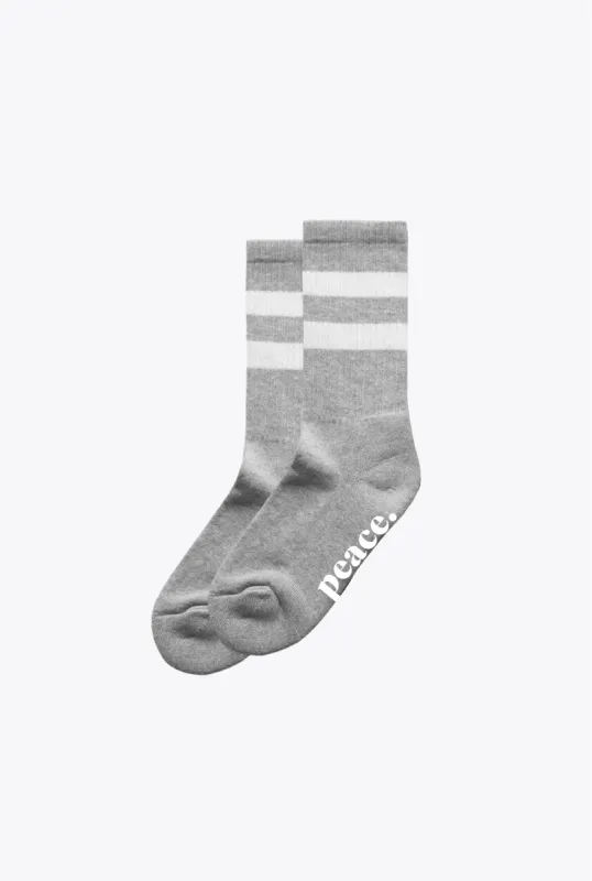 Peace Socks - Grey sold by Peace-Collective