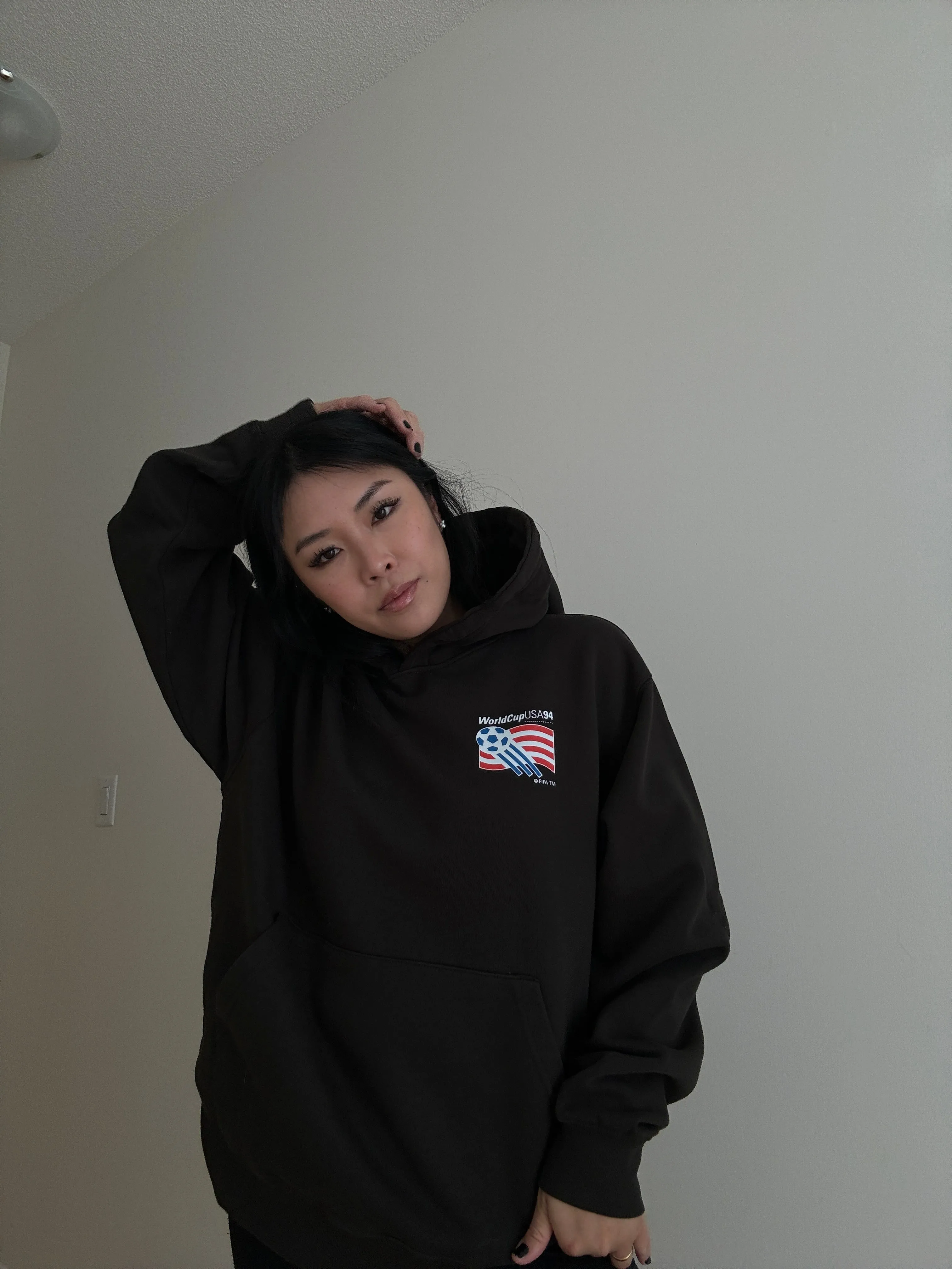 FIFA USA '94 World Cup Heavyweight Hoodie - Black sold by Peace-Collective product image thumbnail 4