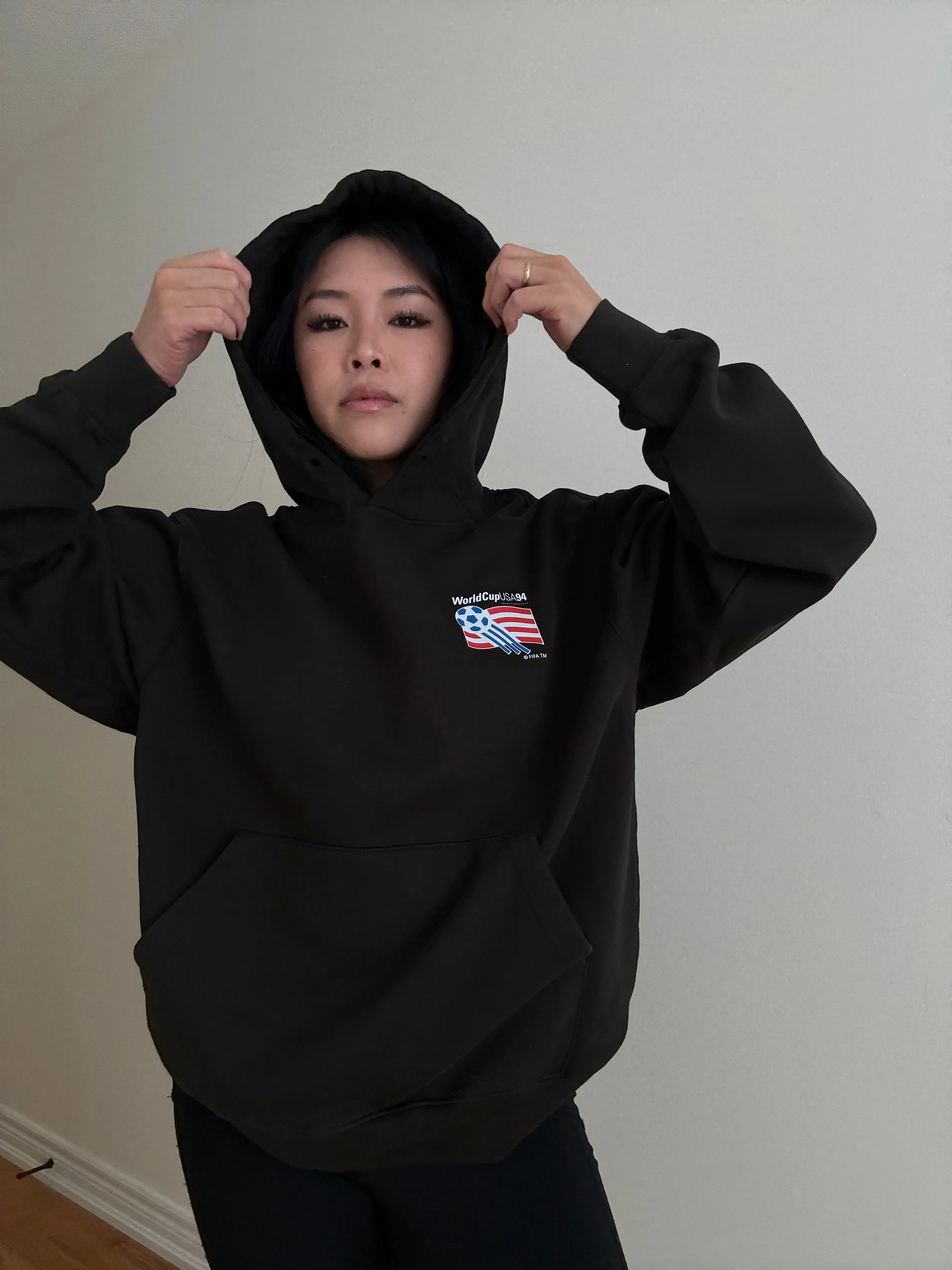 FIFA USA '94 World Cup Heavyweight Hoodie - Black sold by Peace-Collective product image thumbnail 5