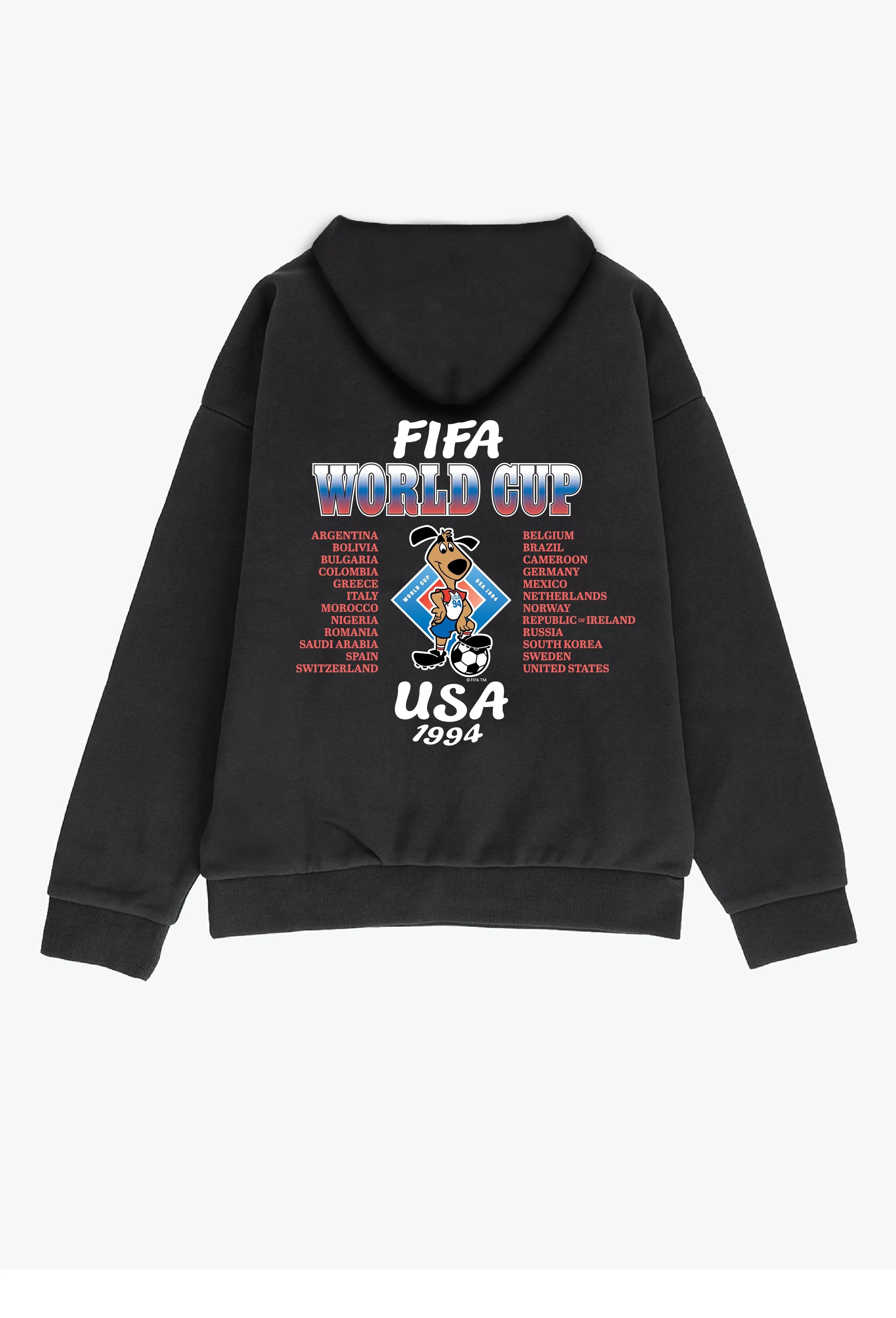 FIFA USA '94 World Cup Heavyweight Hoodie - Black sold by Peace-Collective product image thumbnail 2