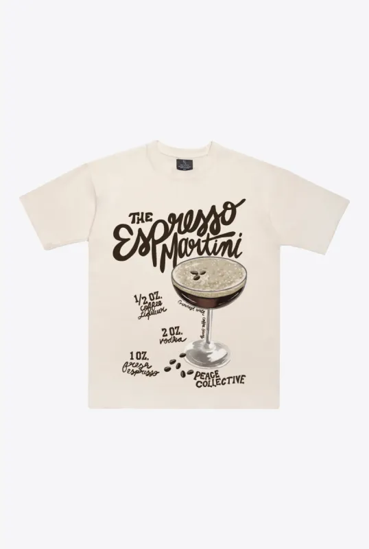 Espresso Martini Premium T-Shirt - Natural sold by Peace-Collective