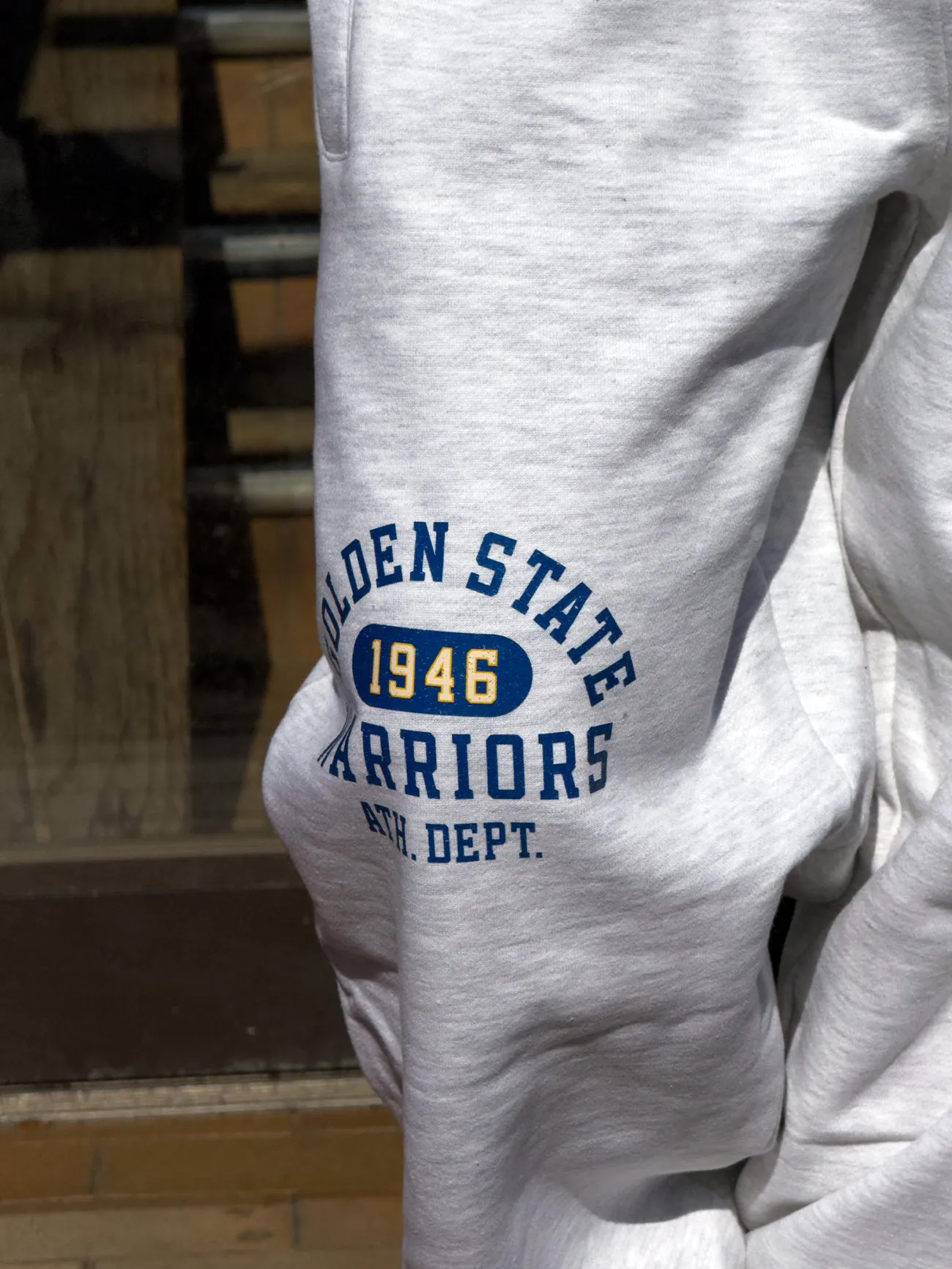 Golden State Warriors Athletic Club Heavyweight Jogger - Ash sold by Peace-Collective product image thumbnail 3
