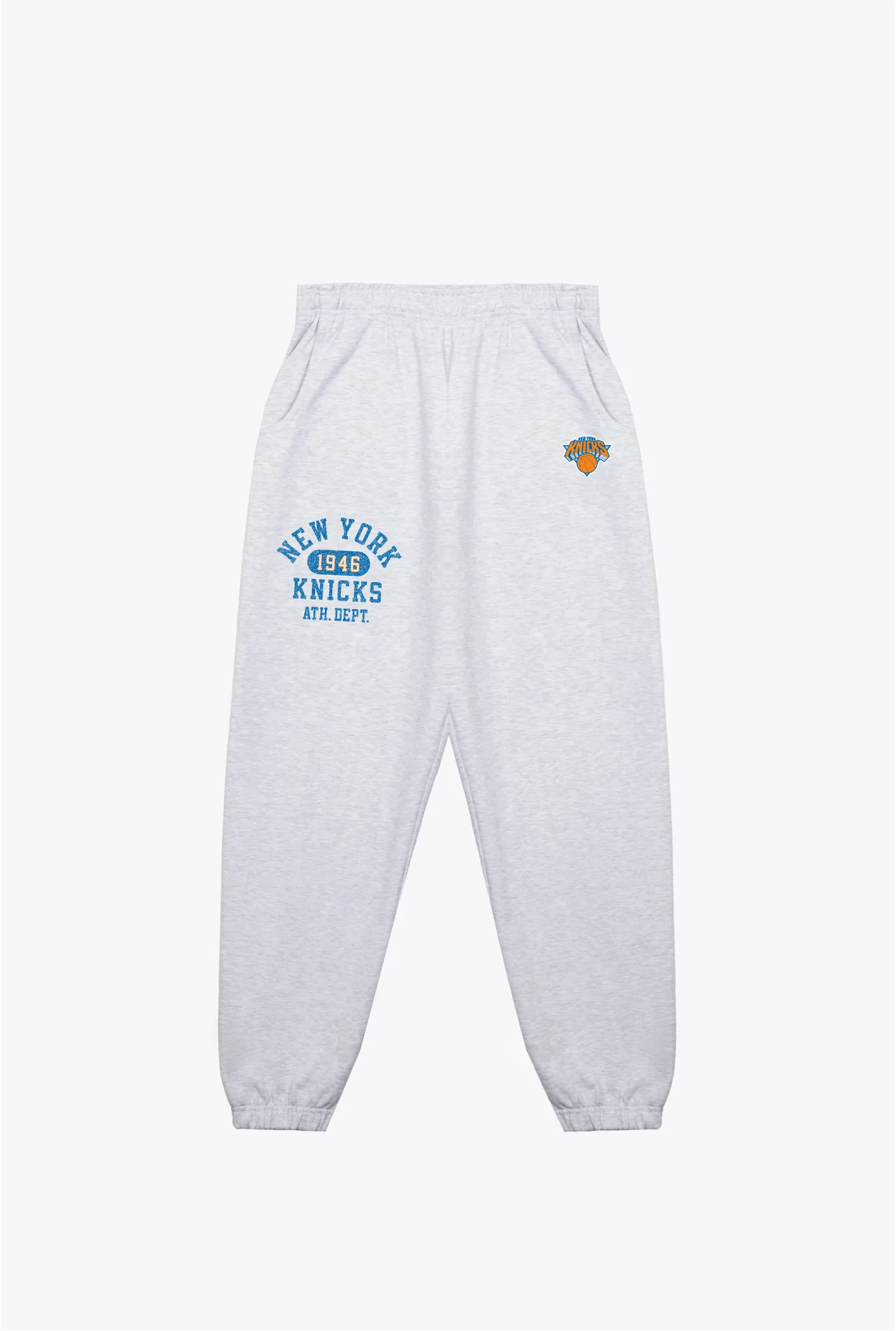 New York Knicks Athletic Club Heavyweight Jogger - Ash sold by Peace-Collective