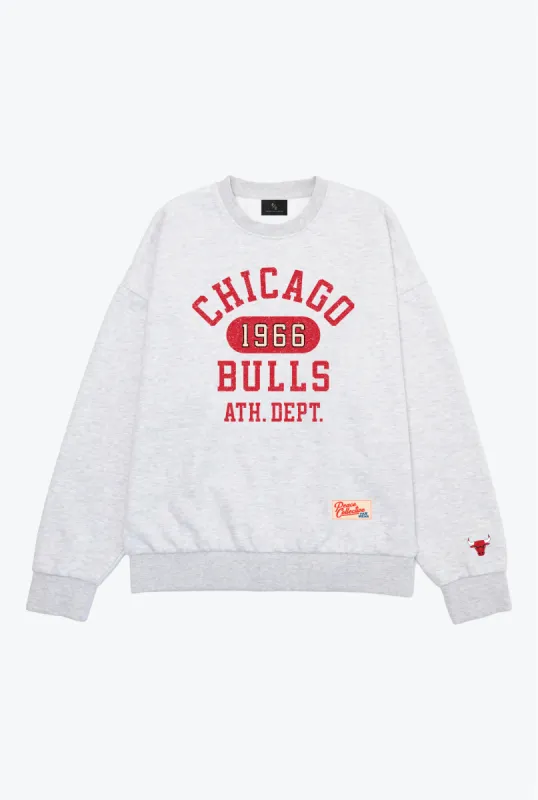 Chicago Bulls Athletic Club Heavyweight Crewneck - Ash sold by Peace-Collective