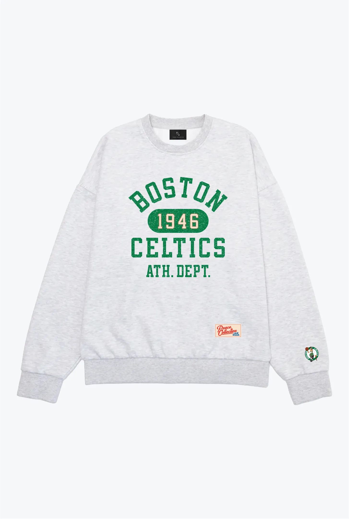 Boston Celtics Athletic Club Heavyweight Crewneck - Ash sold by Peace-Collective