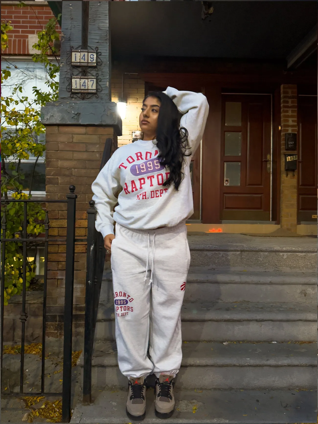 Toronto Raptors Athletic Club Heavyweight Crewneck - Ash sold by Peace-Collective product image thumbnail 5