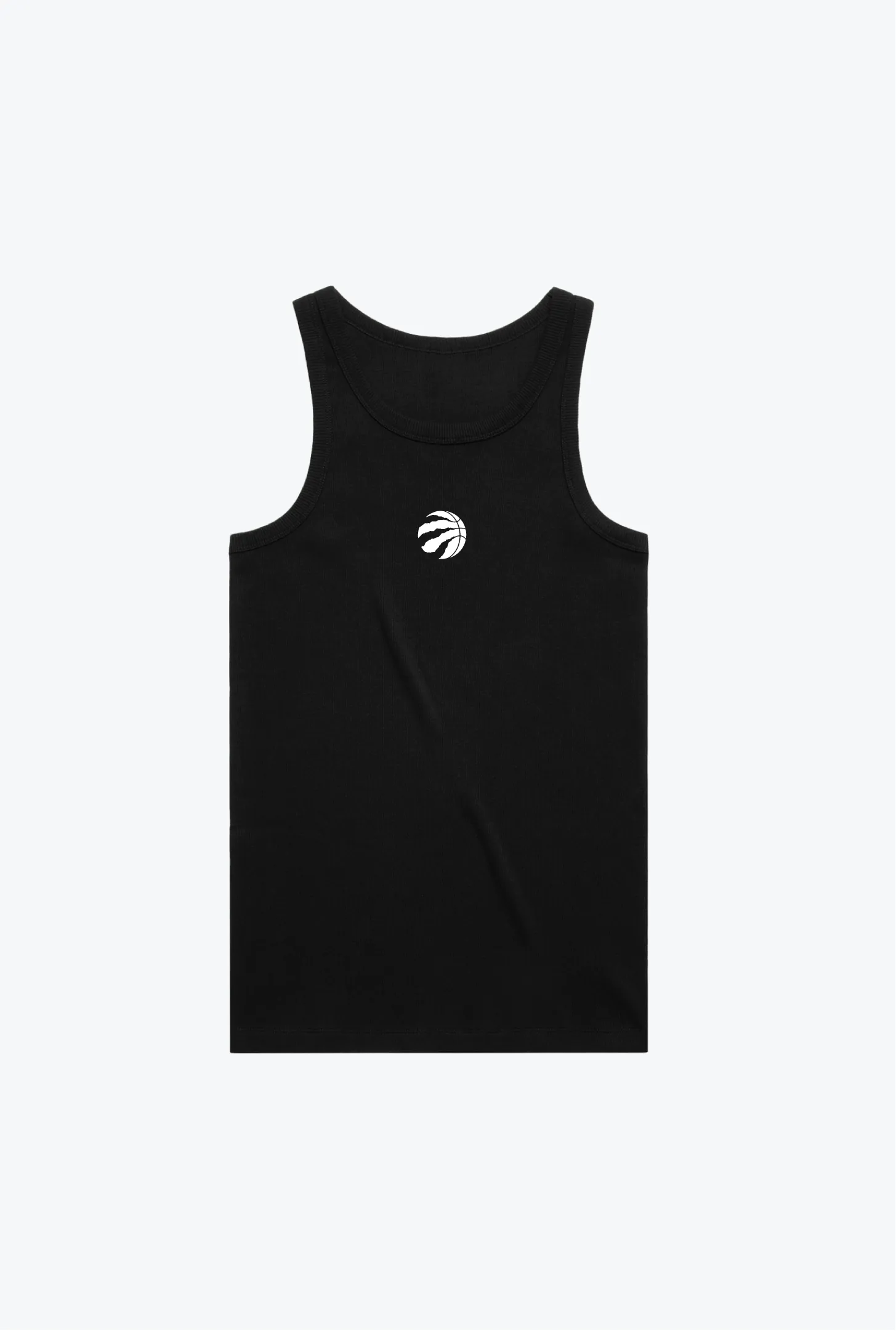 Toronto Raptors Centre Chest Ribbed Tank Top - Black sold by Peace-Collective