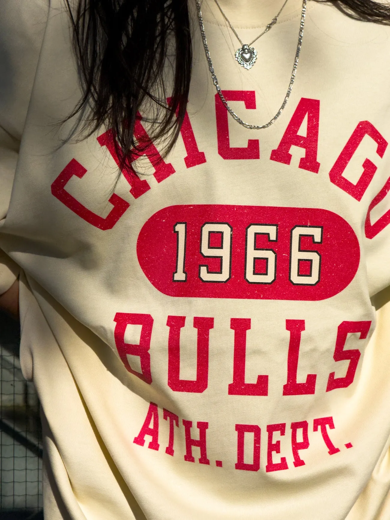Chicago Bulls Athletic Club Heavyweight T-Shirt - Ivory sold by Peace-Collective product image thumbnail 5