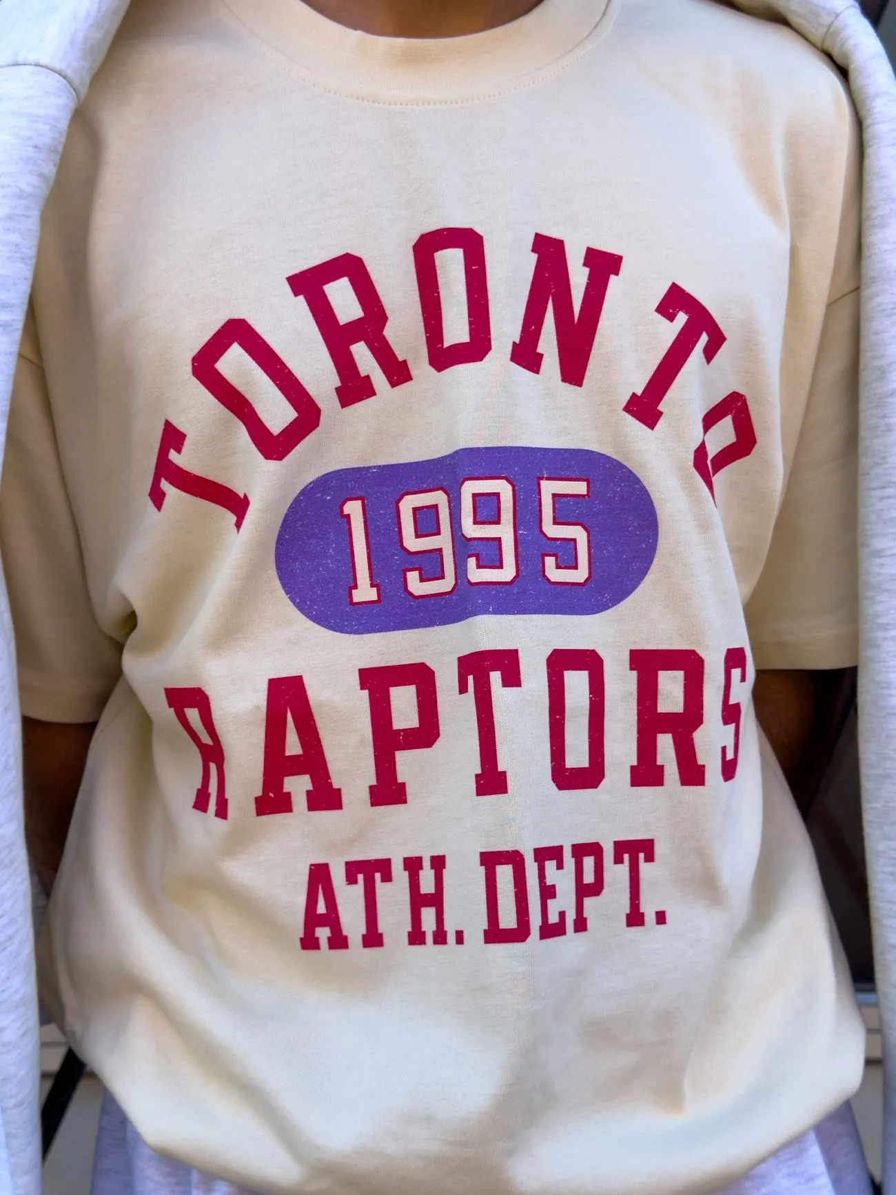 Toronto Raptors Athletic Club Heavyweight T-Shirt - Ivory sold by Peace-Collective product image thumbnail 2