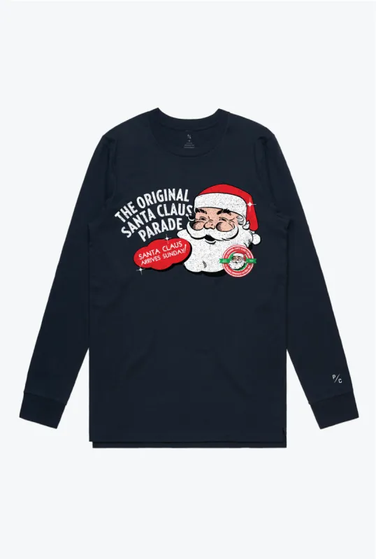 P/C x Santa Claus Parade Long Sleeve - Navy sold by Peace-Collective
