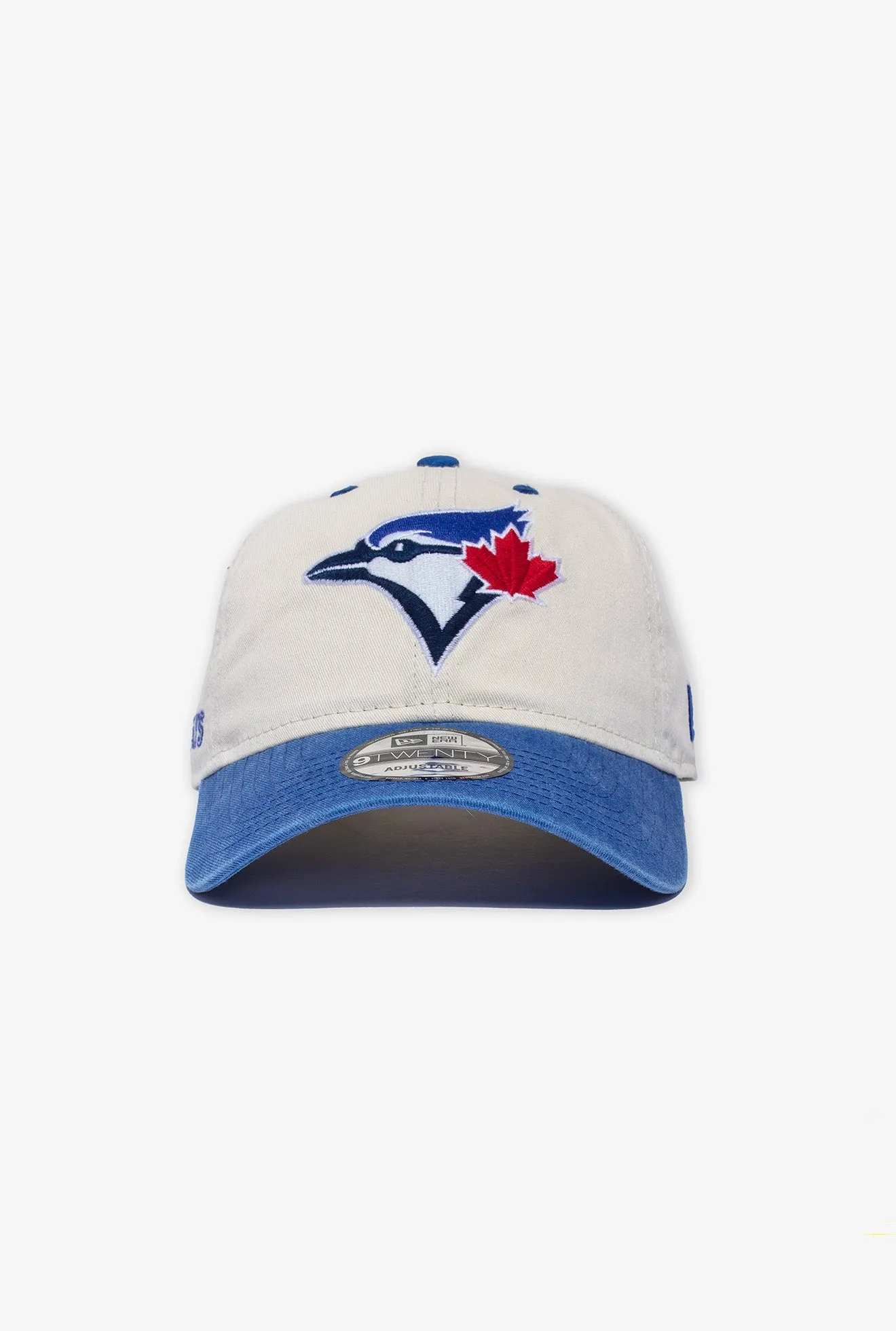 Toronto Blue Jays Sidescript 9TWENTY Adjustable Cap - Ivory sold by Peace-Collective