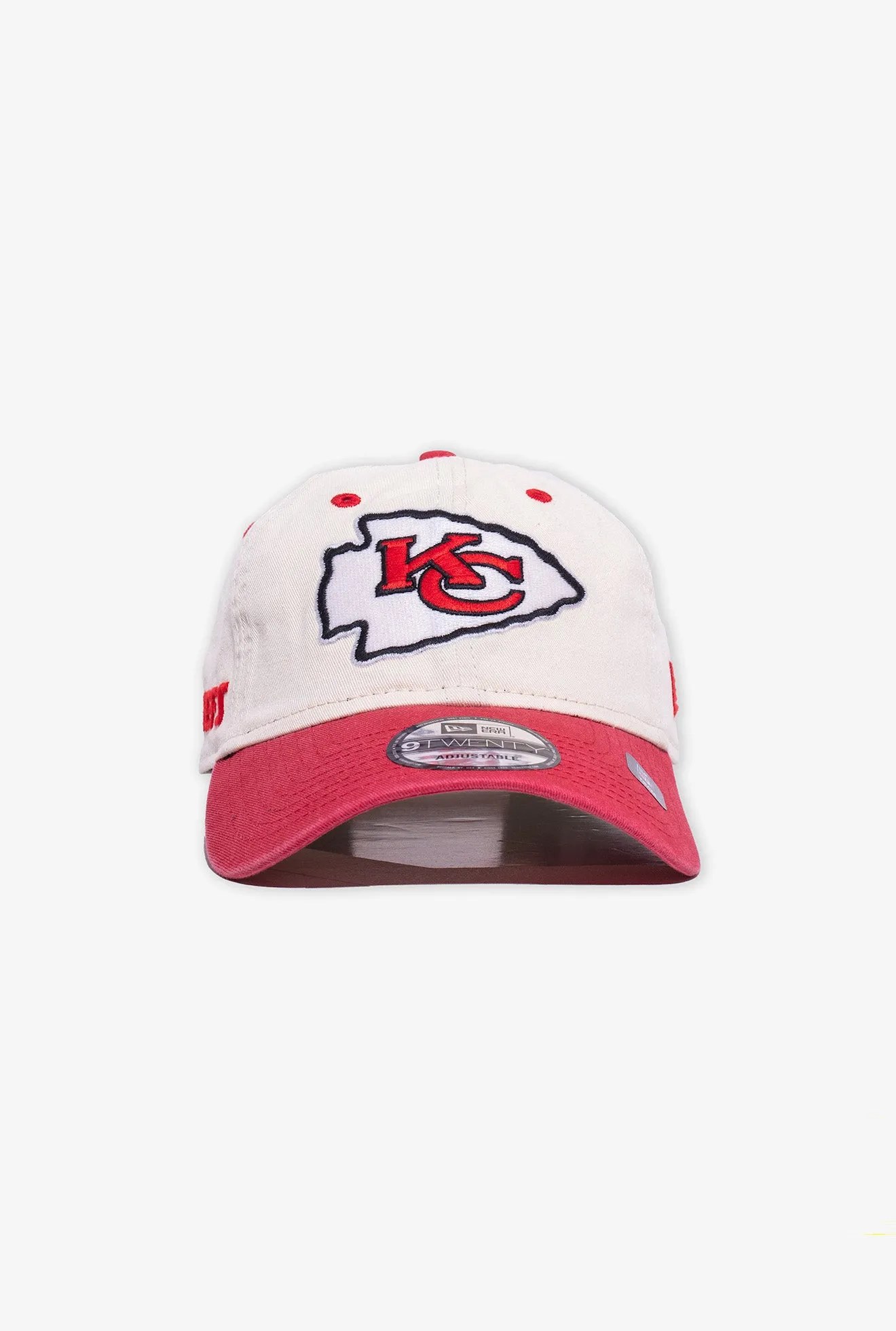 Kansas City Chiefs Sidescript 9TWENTY Adjustable Cap - Ivory sold by Peace-Collective