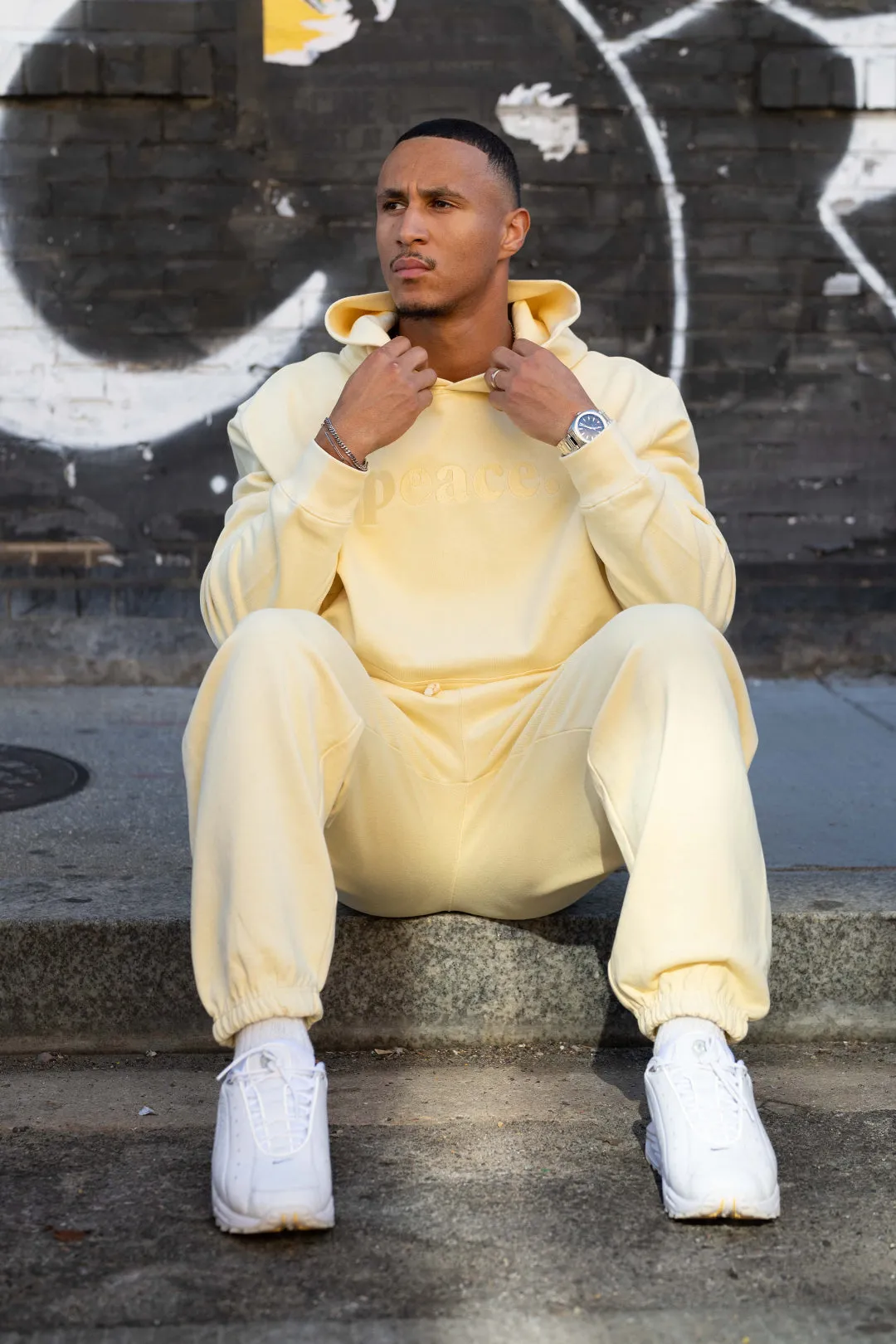 Peace Basics Heavyweight Jogger - Panna Cotta sold by Peace-Collective product image thumbnail 5