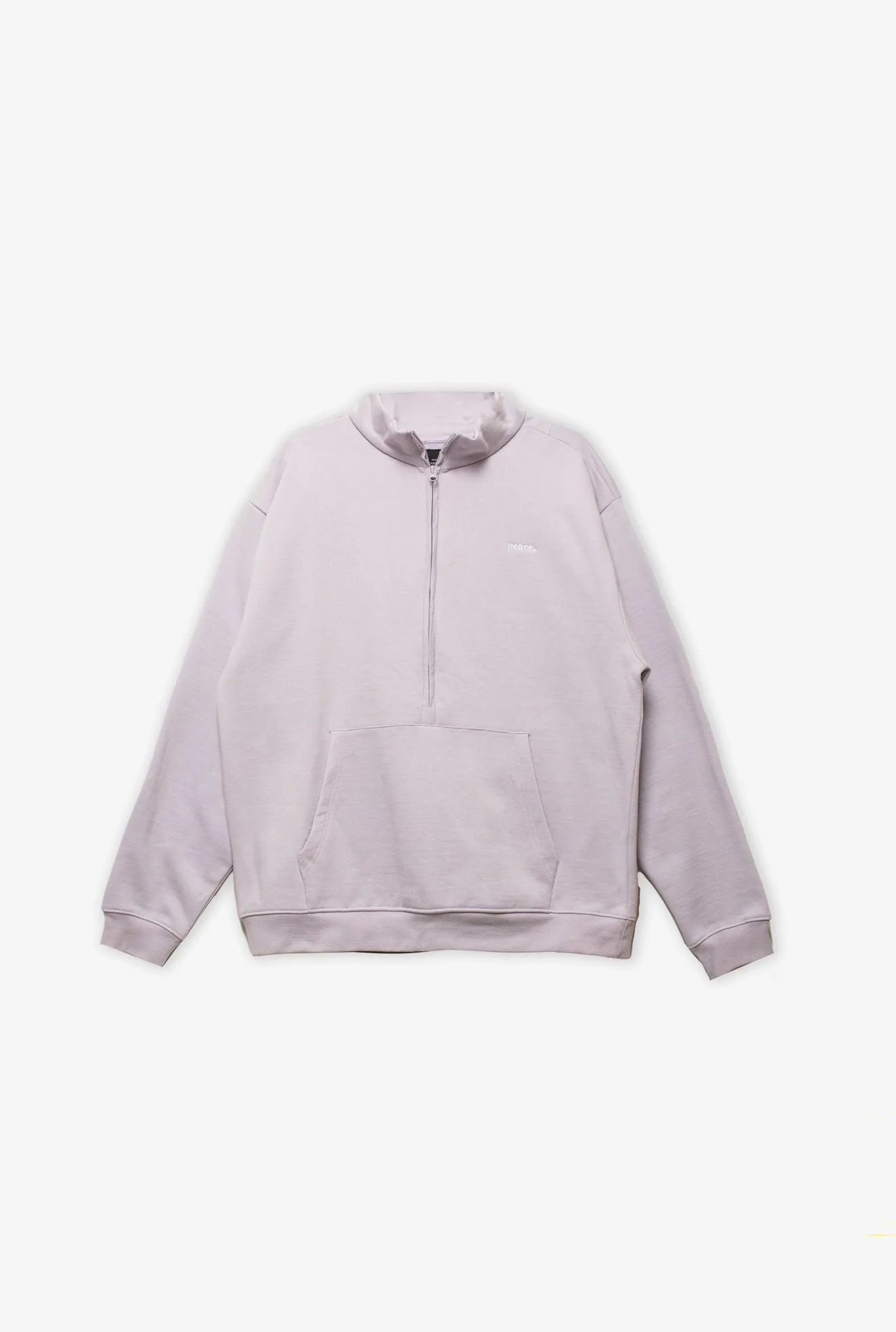 Peace Basics Half Zip Sweater - Gentle Lavender sold by Peace-Collective