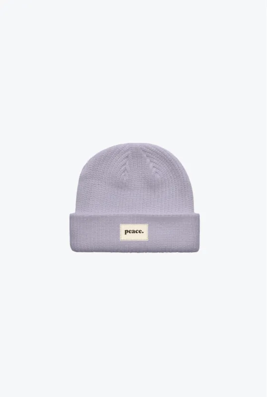 Peace Basics Fisherman Beanie - Gentle Lavender sold by Peace-Collective