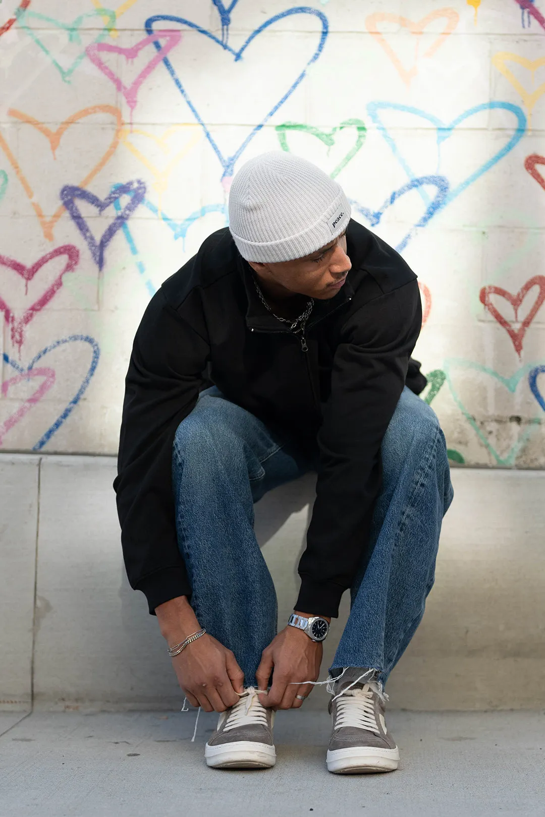 Peace Basics Fisherman Beanie - Ash sold by Peace-Collective product image thumbnail 4