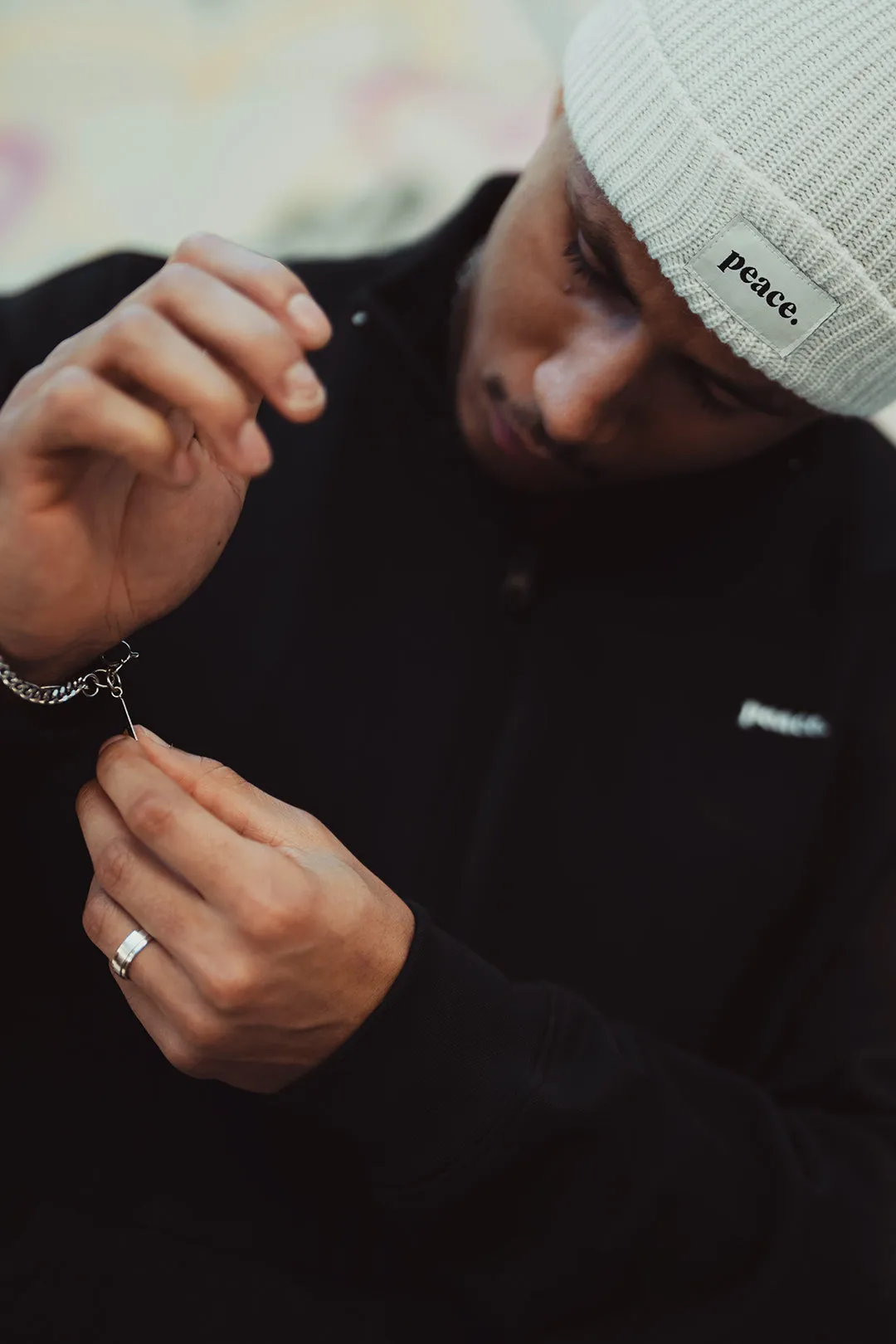 Peace Basics Fisherman Beanie - Ash sold by Peace-Collective product image thumbnail 2