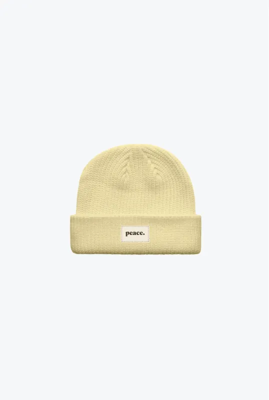 Peace Basics Fisherman Beanie - Panna Cotta made by Peace-Collective