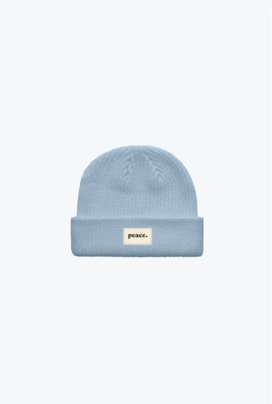 Peace Basics Fisherman Beanie - Glacial Blue sold by Peace-Collective