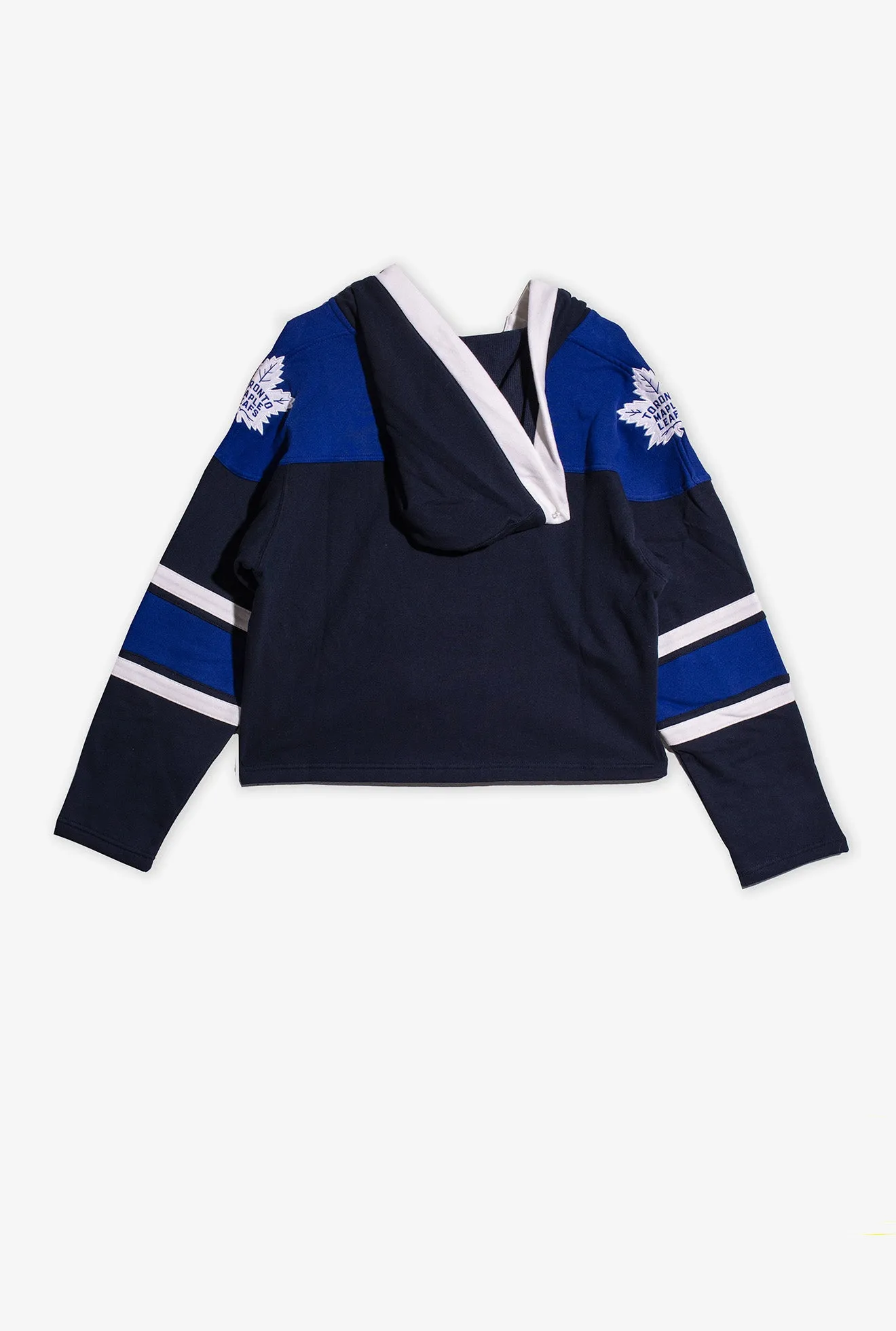 Toronto Maple Leafs Cropped Lacer Hoodie - Blue sold by Peace-Collective product image thumbnail 2