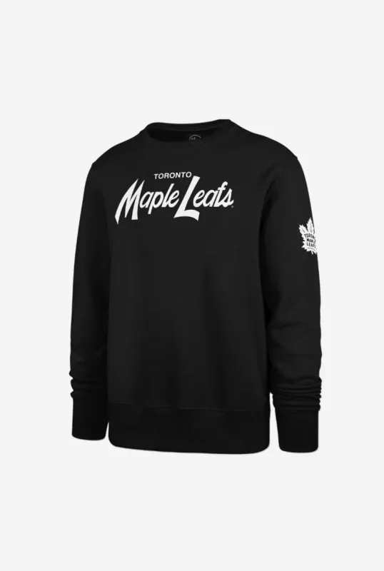 Toronto Maple Leafs Attitude Crewneck - Black sold by Peace-Collective