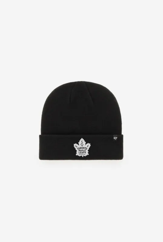 Toronto Maple Leafs Cuff Knit Beanie - Black sold by Peace-Collective