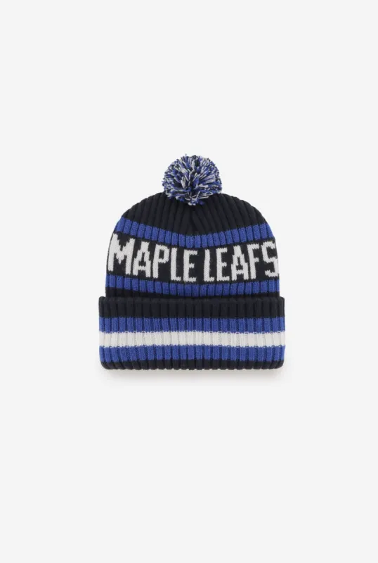 Toronto Maple Leafs Bering Cuff Knit Beanie - Navy sold by Peace-Collective