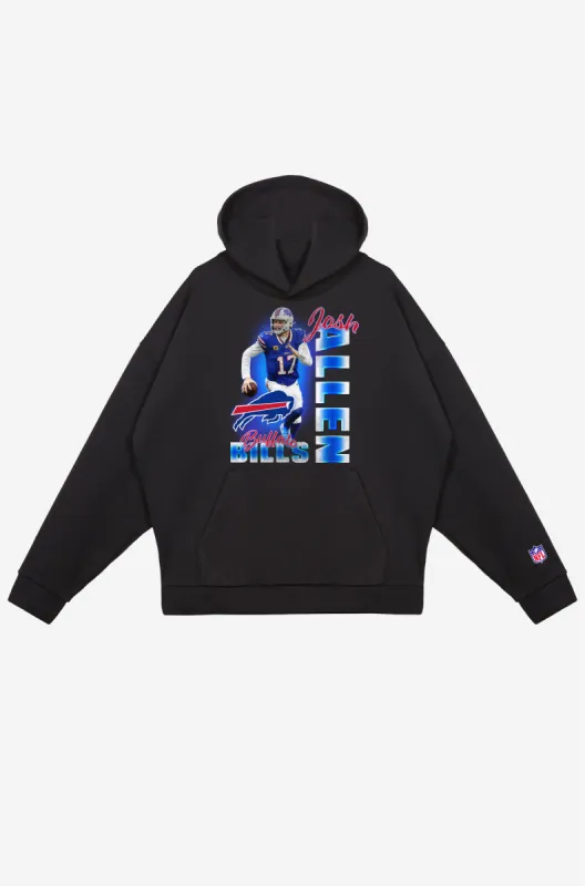 Josh Allen SuperHeavy™️ Hoodie - Black sold by Peace-Collective
