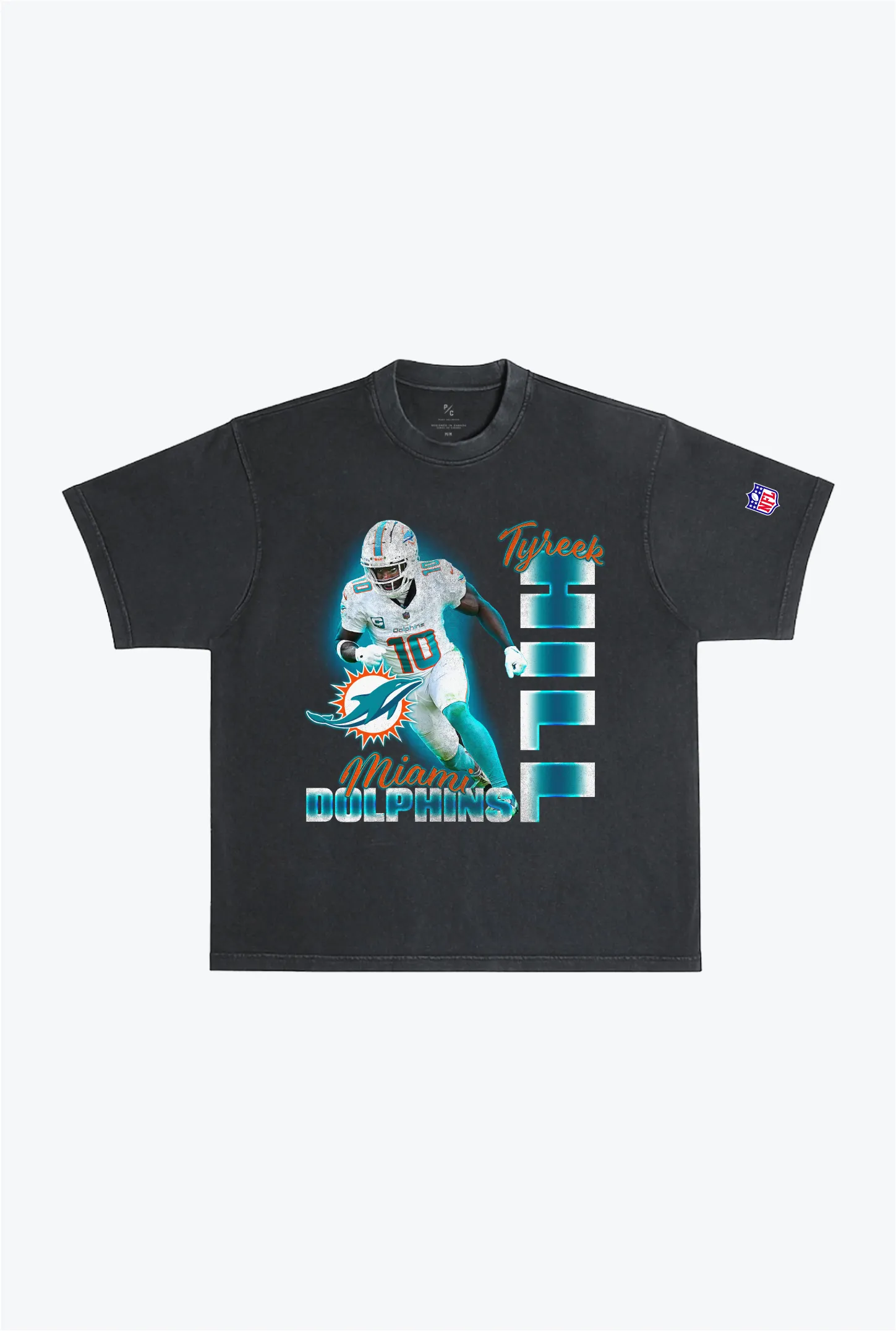 Tyreek Hill Garment Dyed Heavyweight T-Shirt - Black sold by Peace-Collective