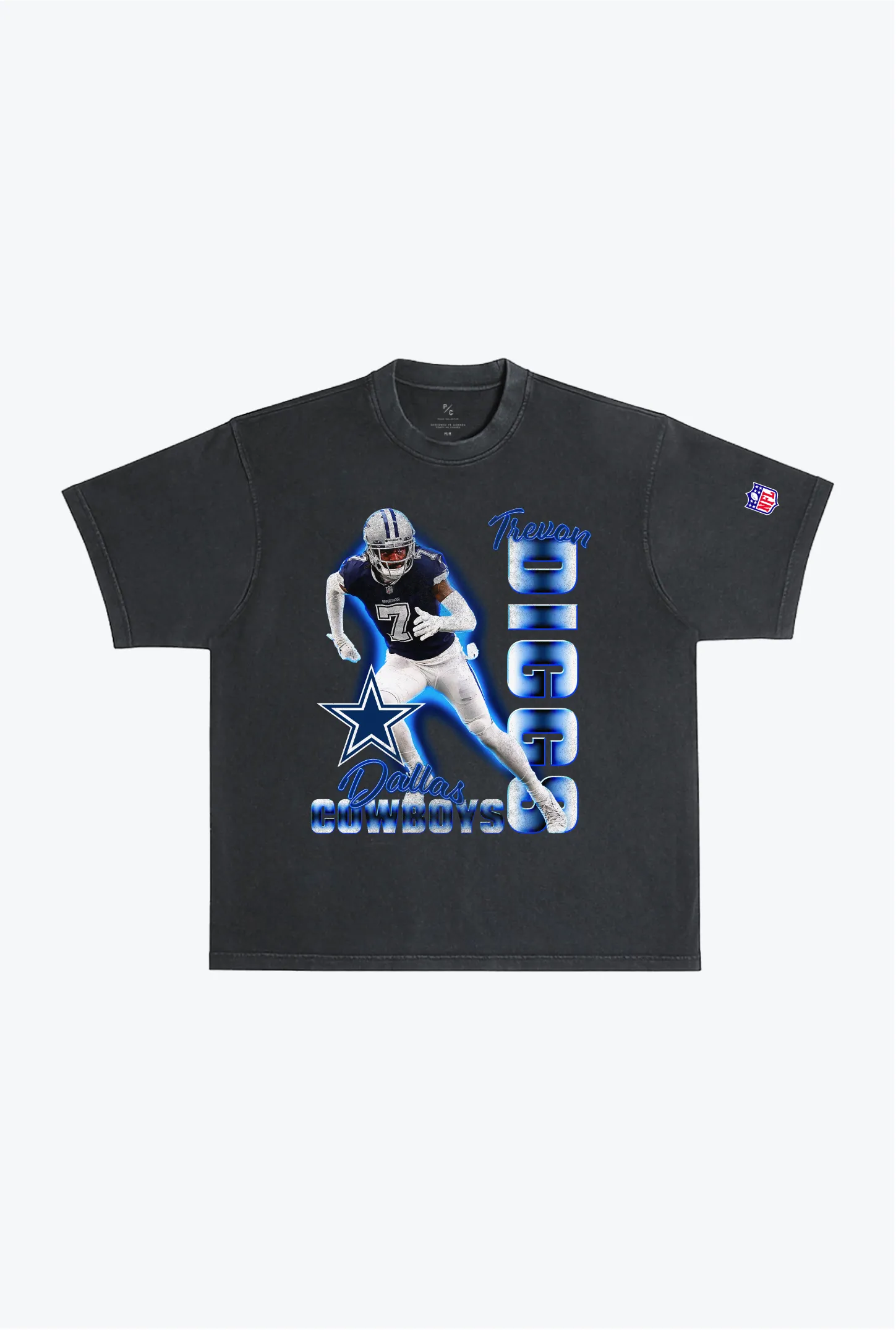 Trevon Diggs Garment Dyed Heavyweight T-Shirt - Black sold by Peace-Collective