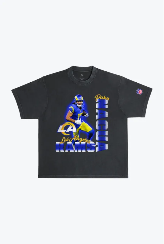 Puka Nacua Garment Dyed Heavyweight T-Shirt - Black sold by Peace-Collective