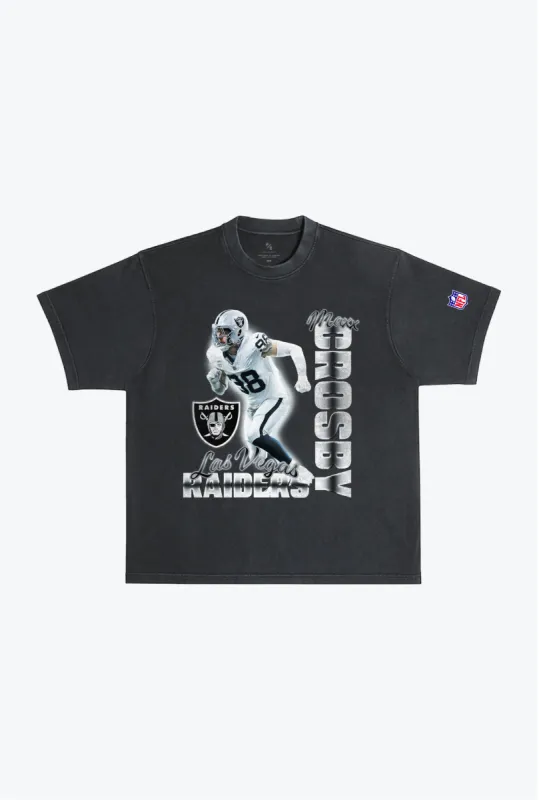 Maxx Crosby Garment Dyed Heavyweight T-Shirt - Black sold by Peace-Collective