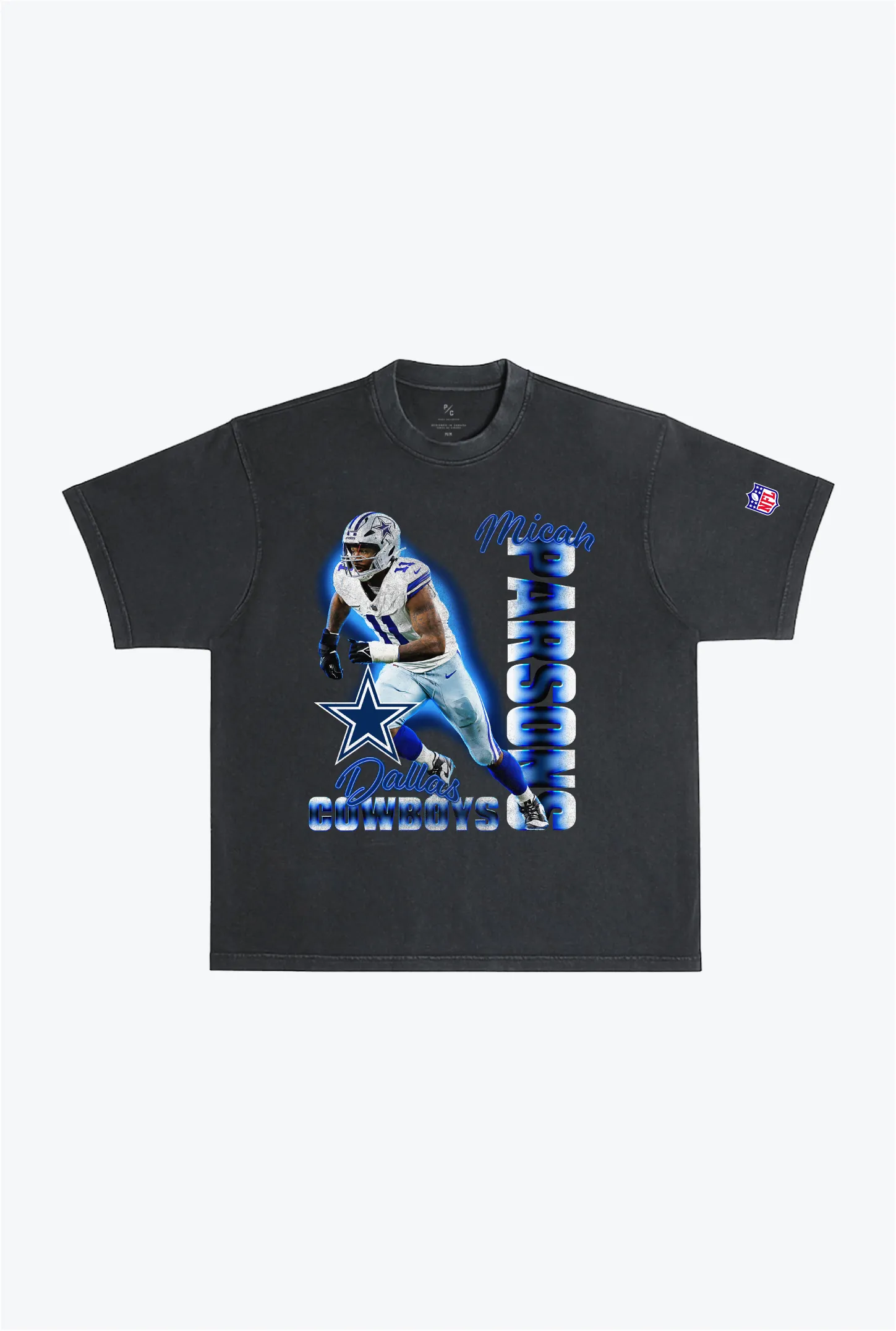 Micah Parsons Garment Dyed Heavyweight T-Shirt - Black sold by Peace-Collective