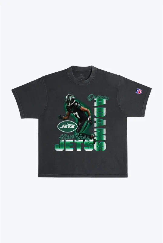 Davante Adams Garment Dyed Heavyweight T-Shirt - Black sold by Peace-Collective