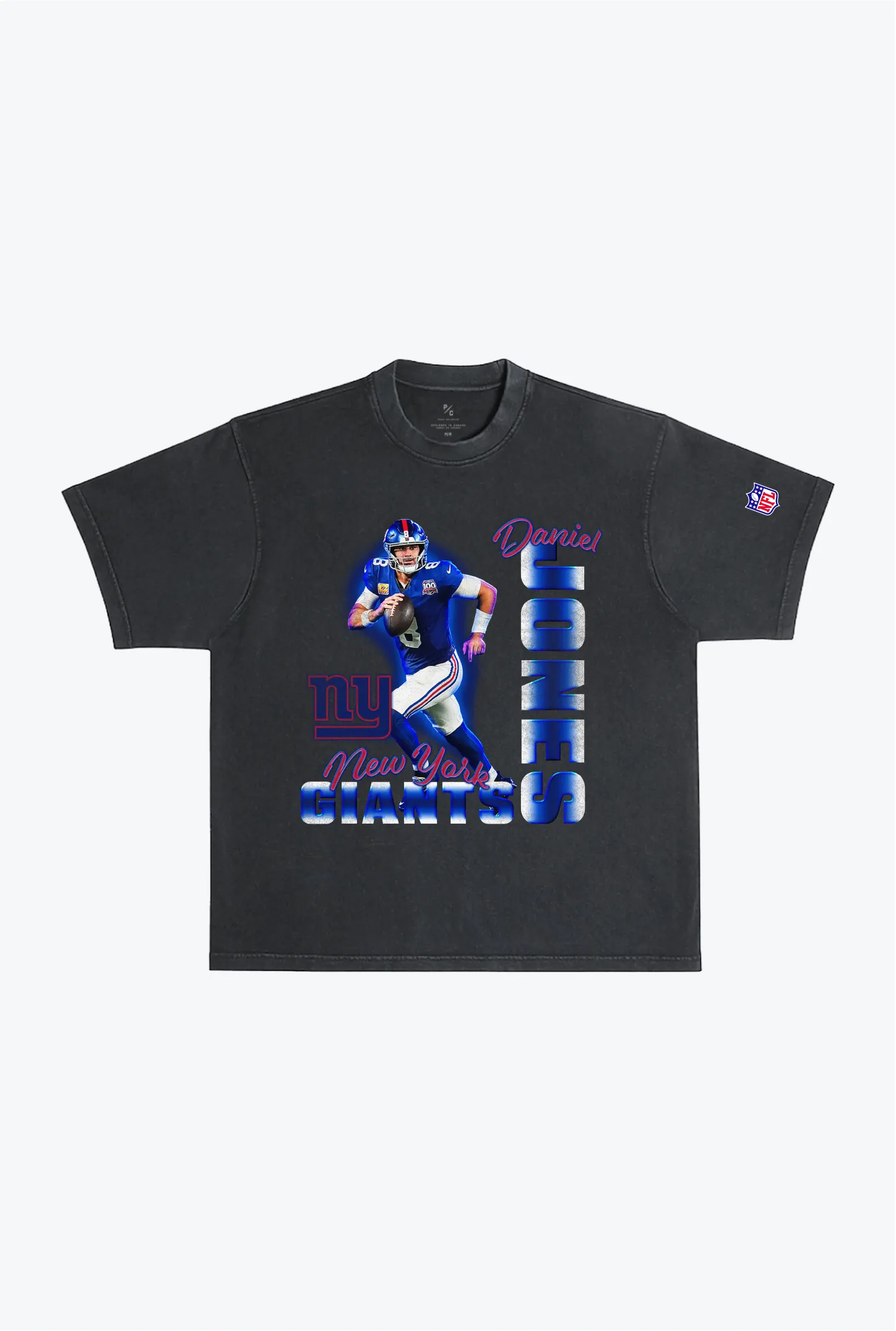 Daniel Jones Garment Dyed Heavyweight T-Shirt - Black sold by Peace-Collective