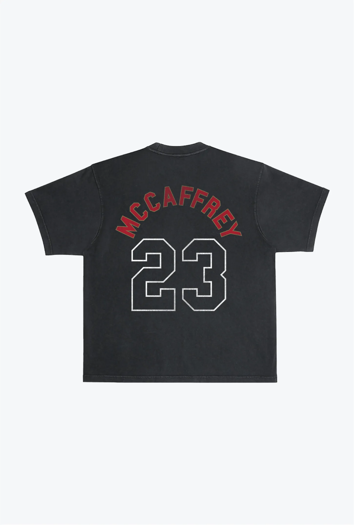 Christian McCaffrey Garment Dyed Heavyweight T-Shirt - Black sold by Peace-Collective product image thumbnail 2