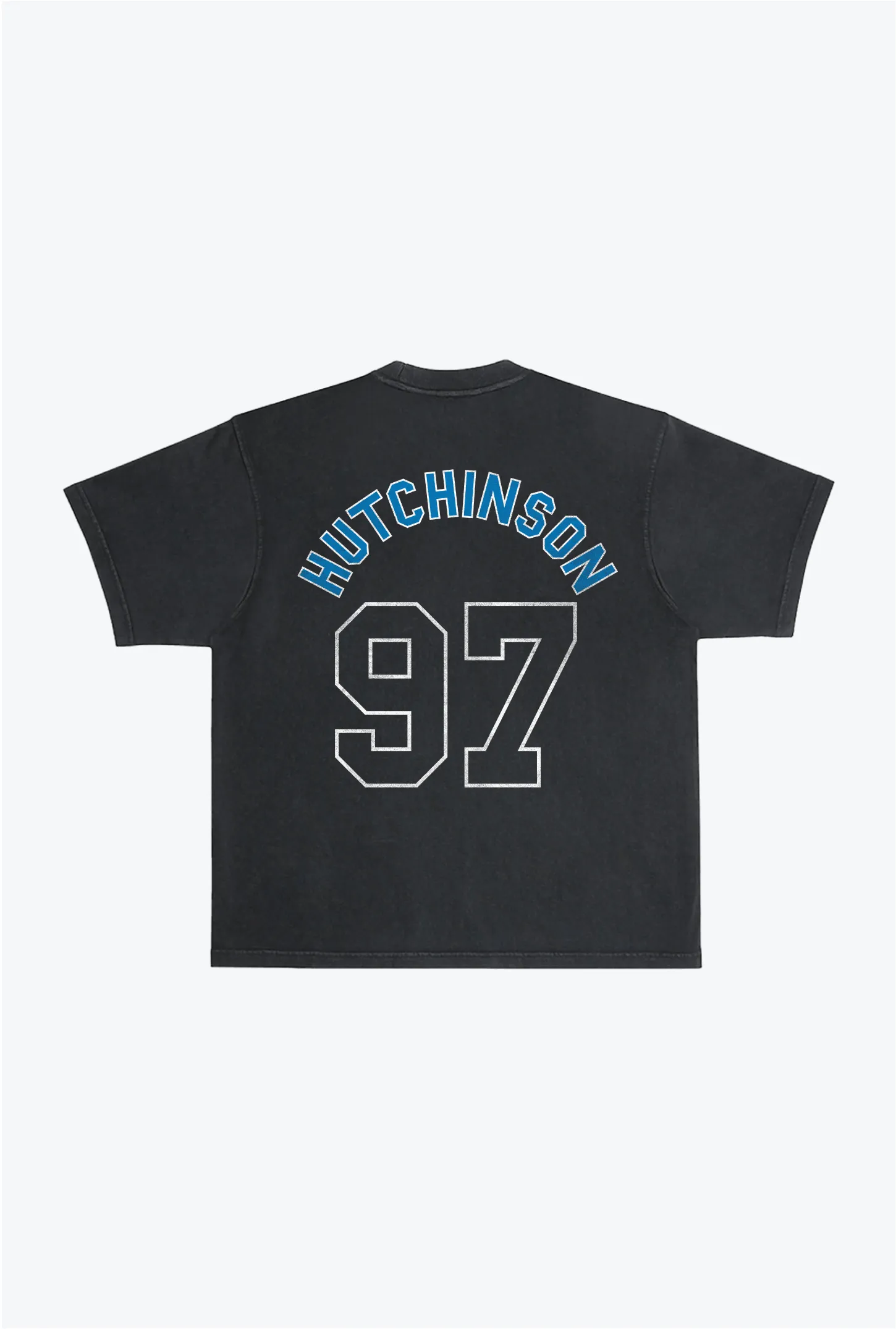 Aidan Hutchinson Garment Dyed Heavyweight T-Shirt - Black sold by Peace-Collective product image thumbnail 2