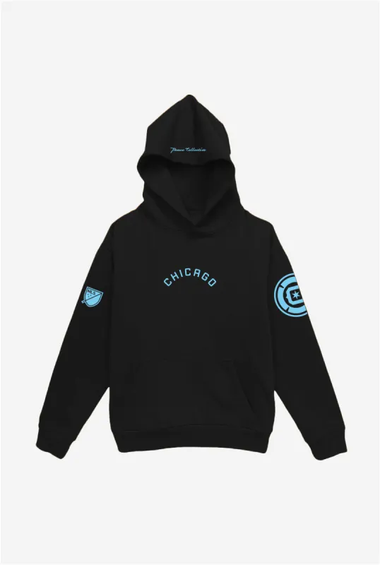 Chicago Fire Heavyweight Hoodie - Black sold by Peace-Collective