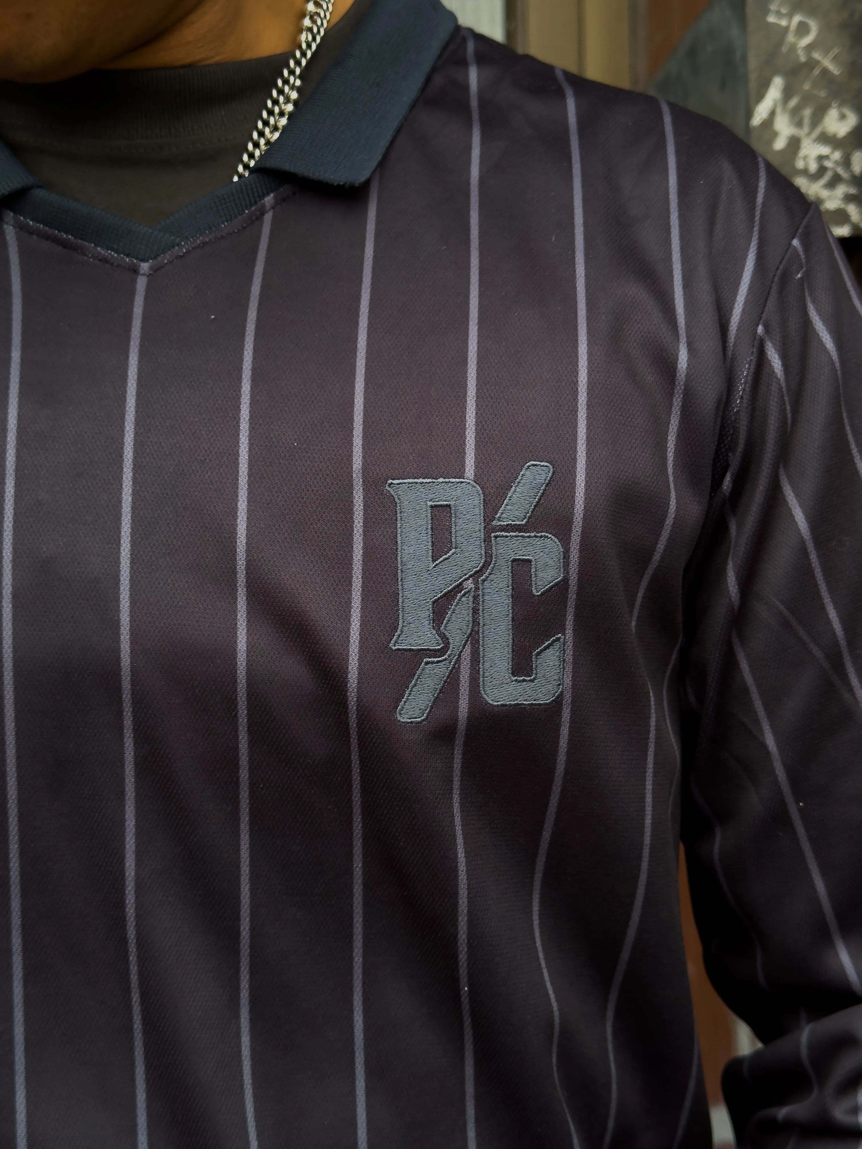 Peace Tonal Long Sleeve Soccer Jersey - Black sold by Peace-Collective product image thumbnail 2